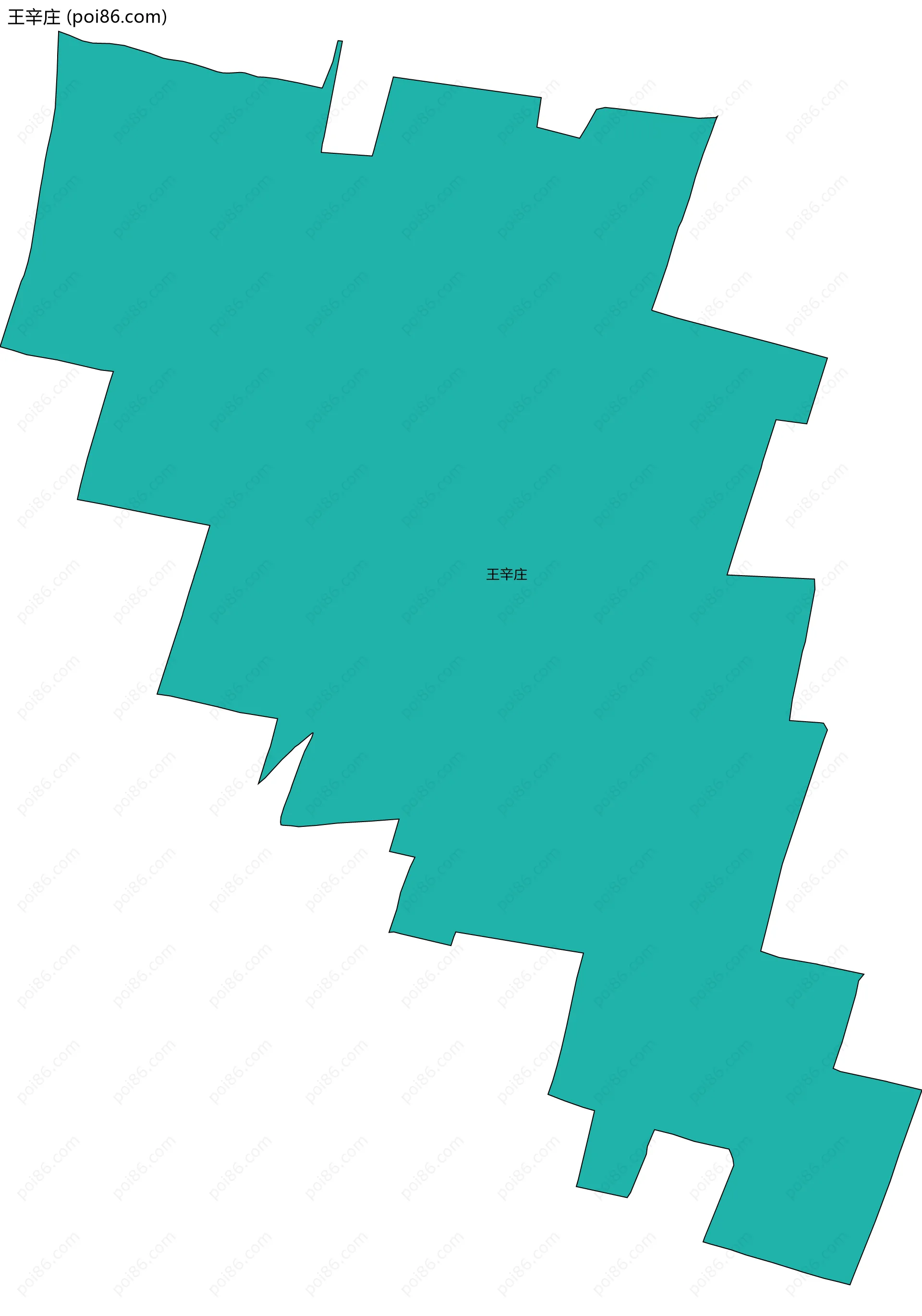 王辛庄边界地图