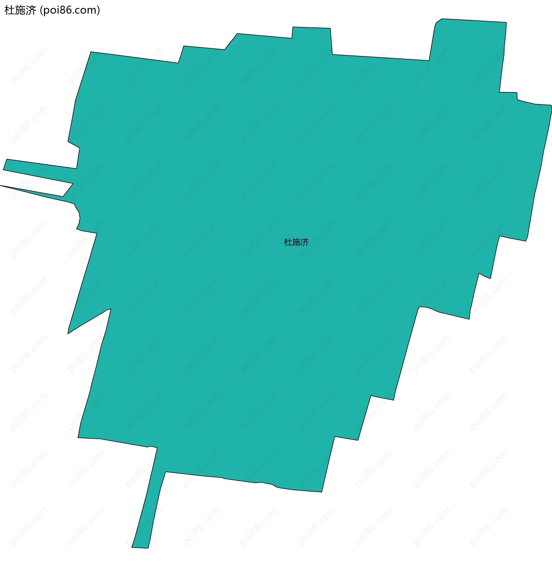 杜施济边界地图