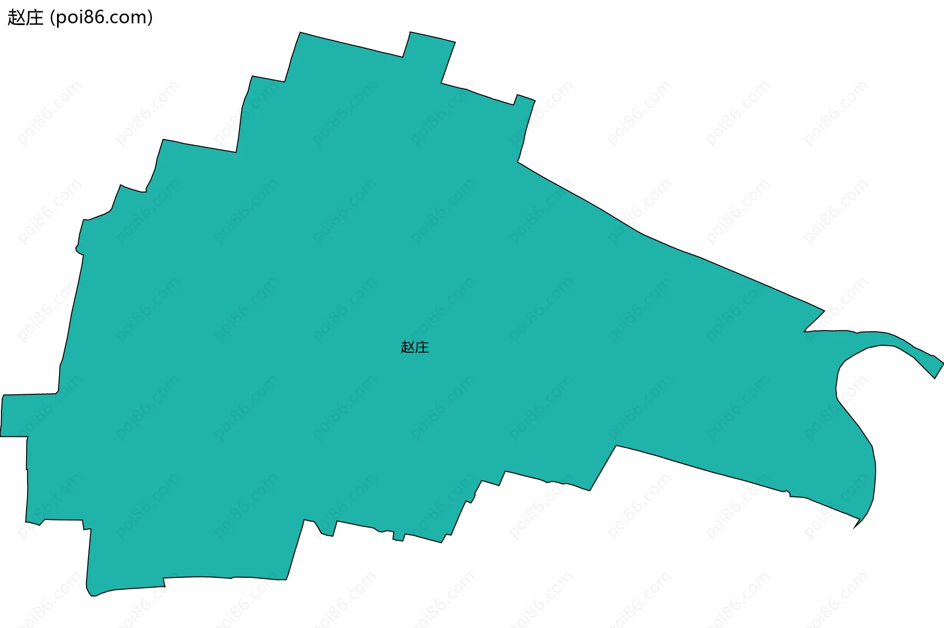 赵庄边界地图