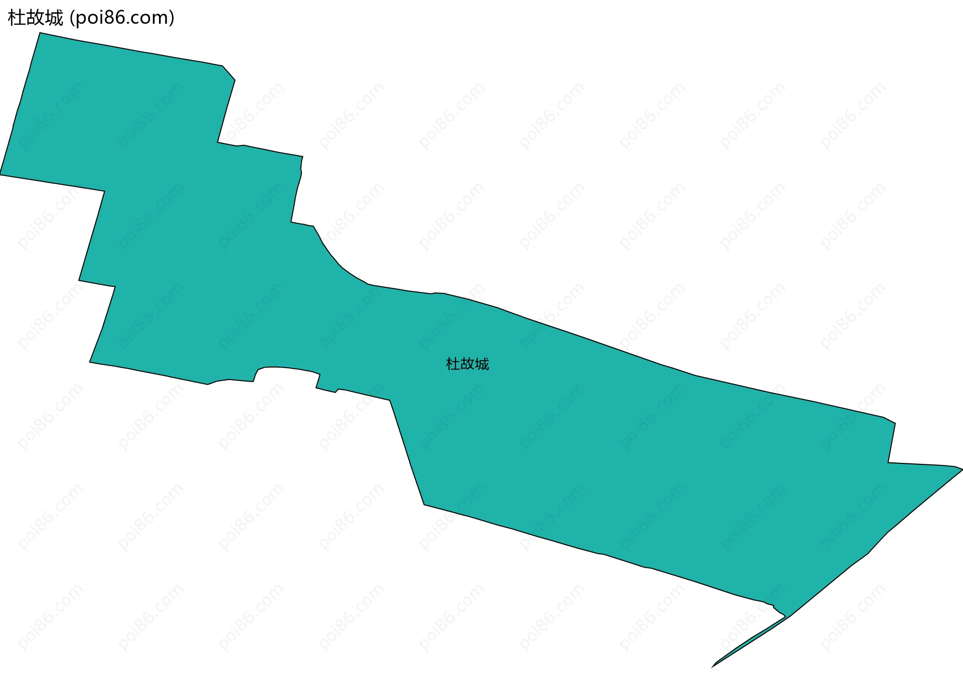 杜故城边界地图