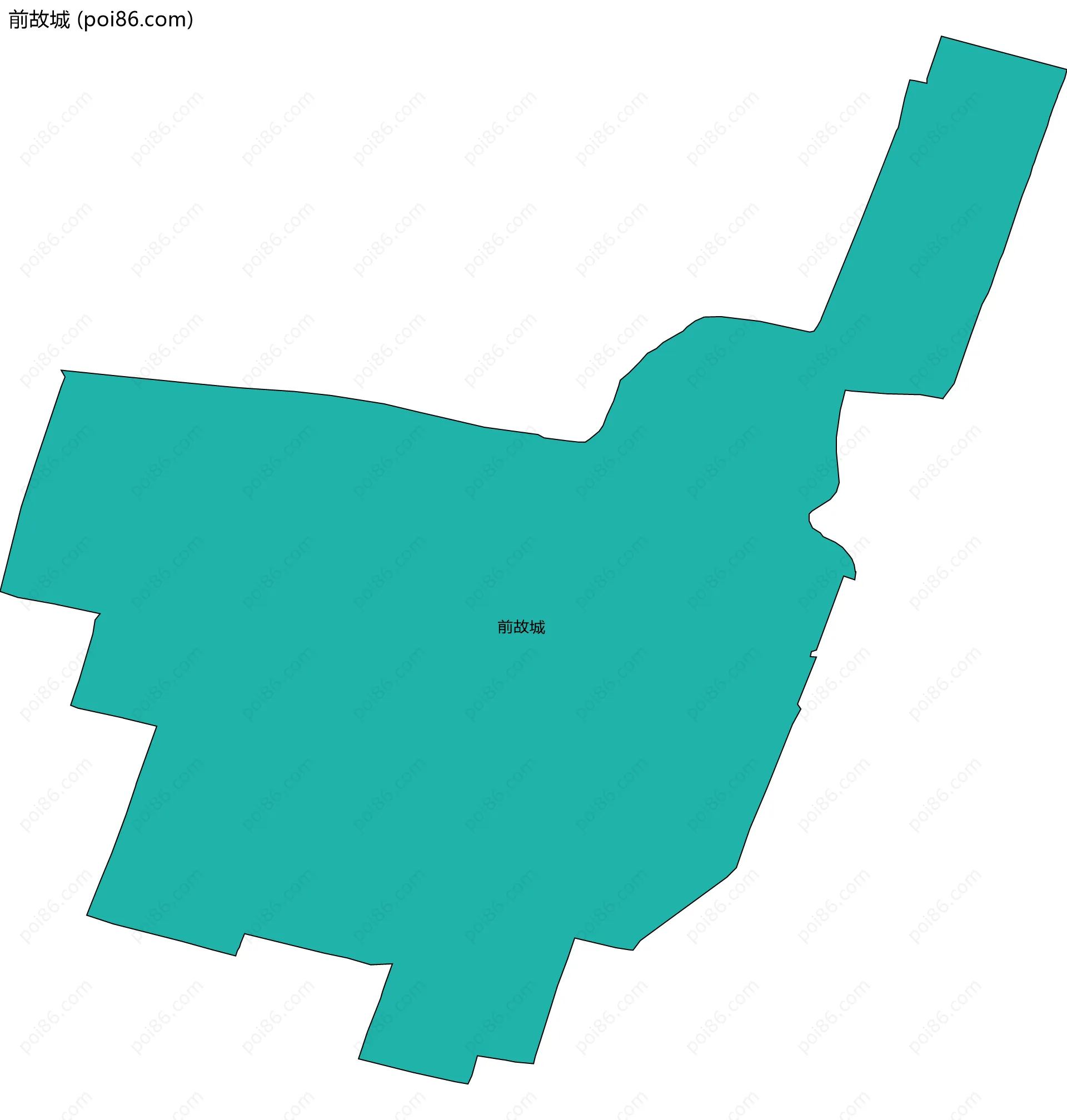 前故城边界地图