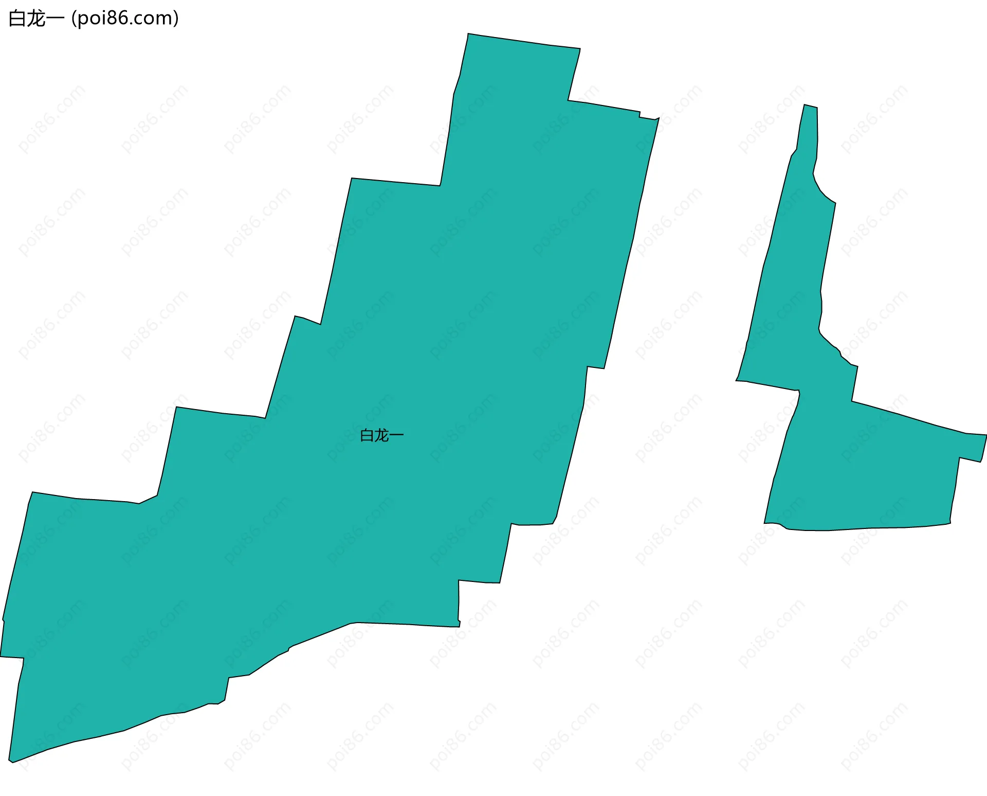 白龙一边界地图