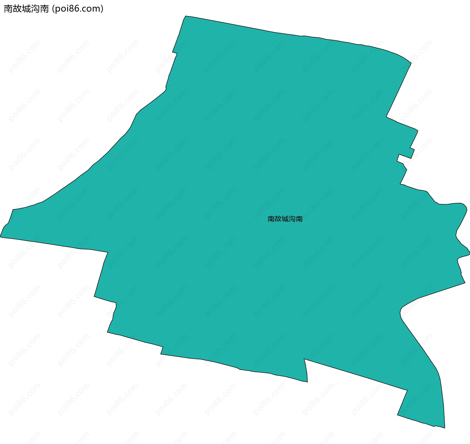 南故城沟南边界地图
