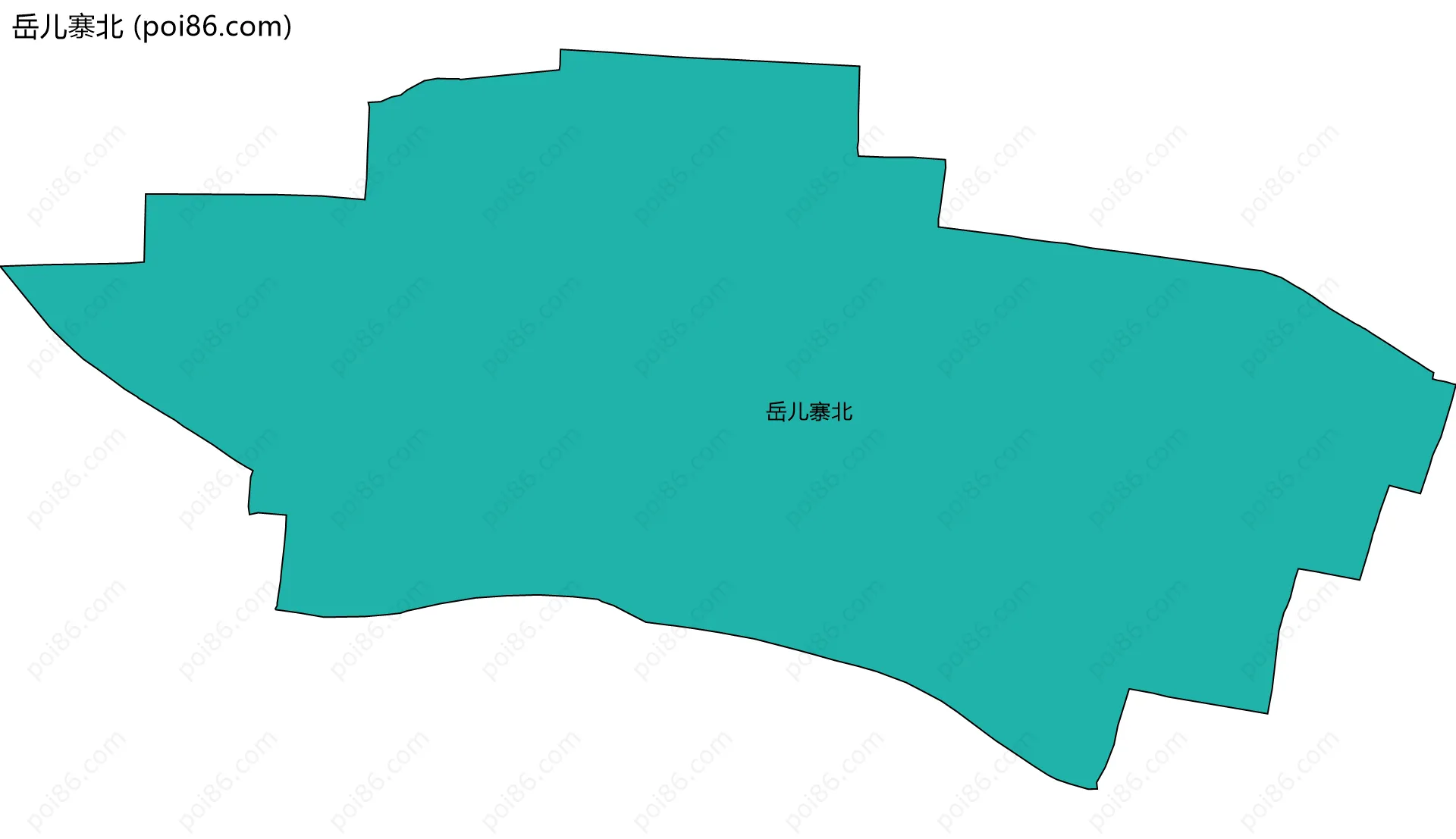 岳儿寨北边界地图