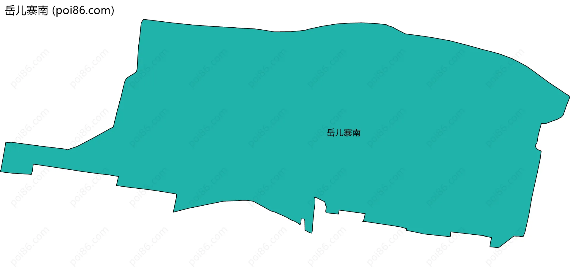 岳儿寨南边界地图