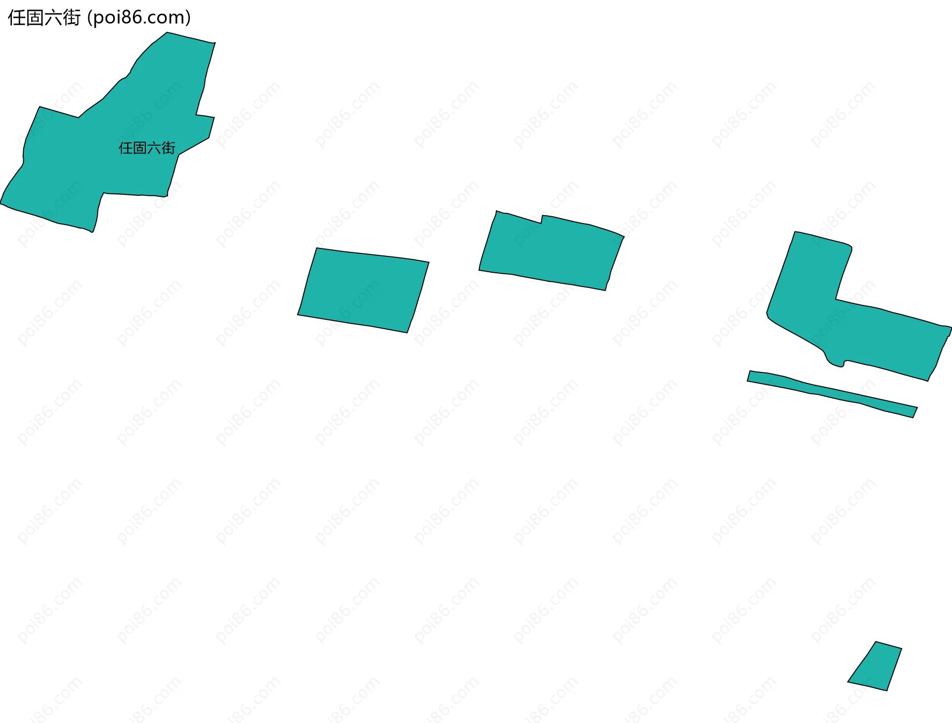 任固六街边界地图
