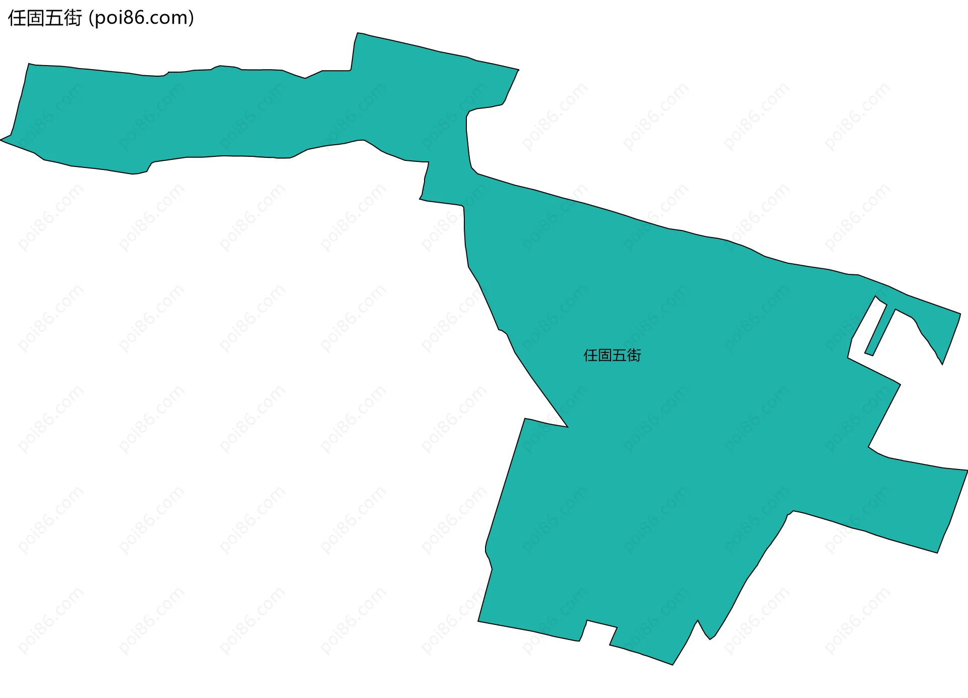 任固五街边界地图