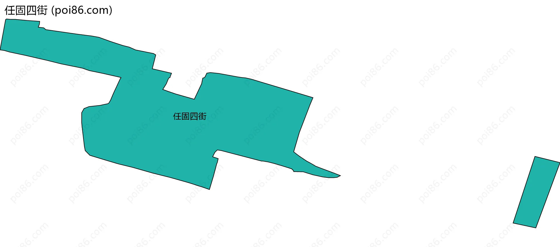 任固四街边界地图