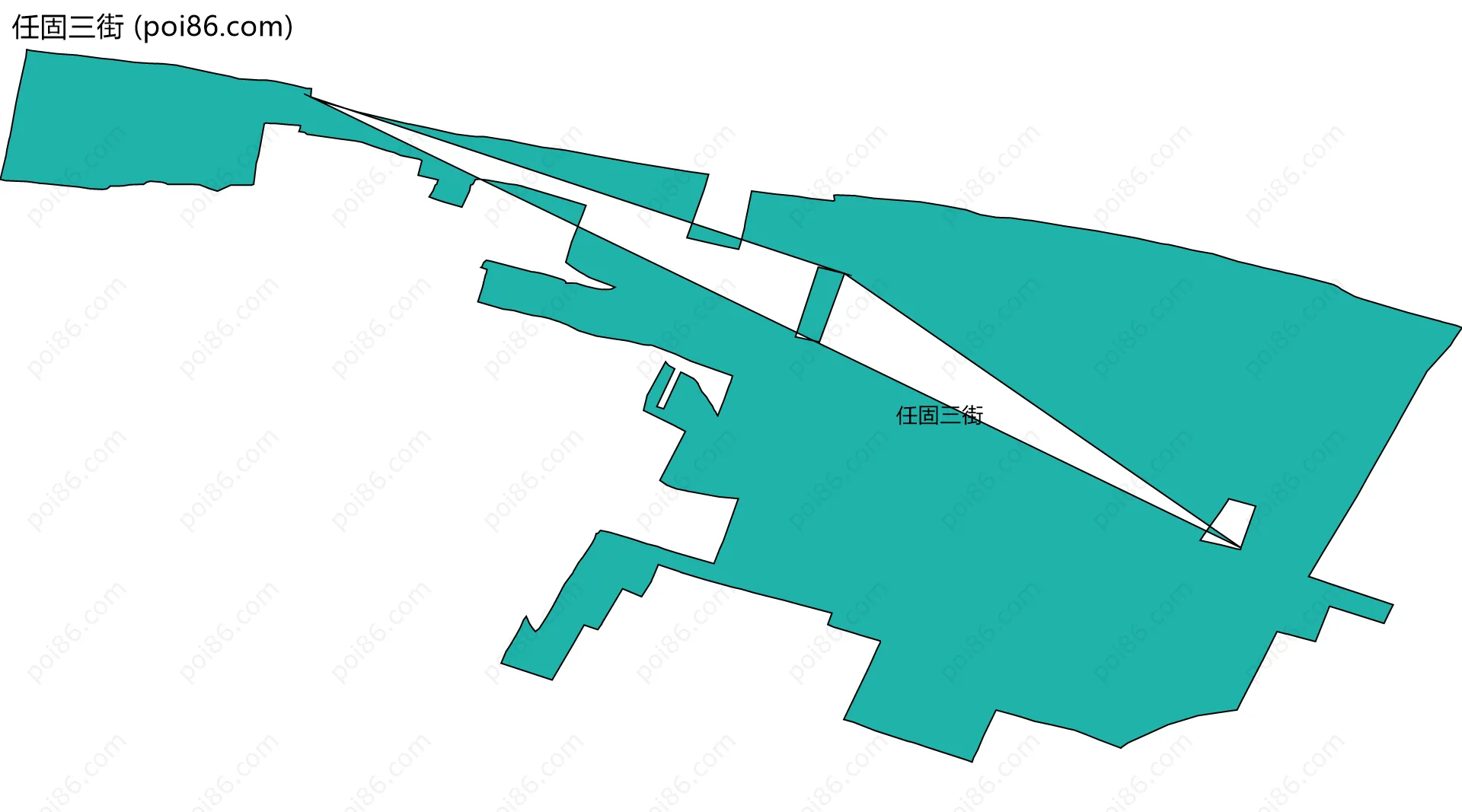 任固三街边界地图