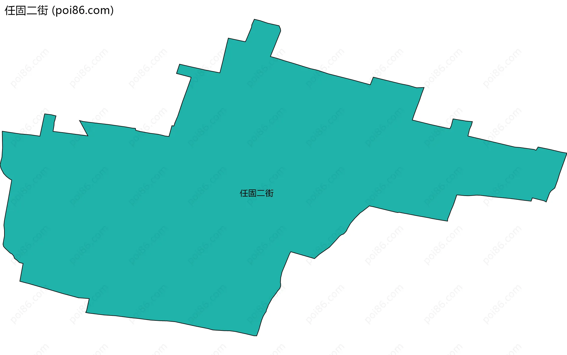 任固二街边界地图