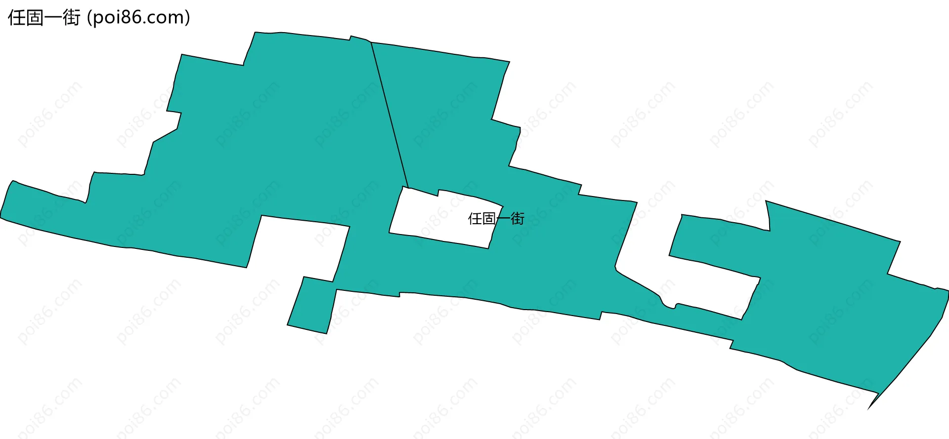任固一街边界地图