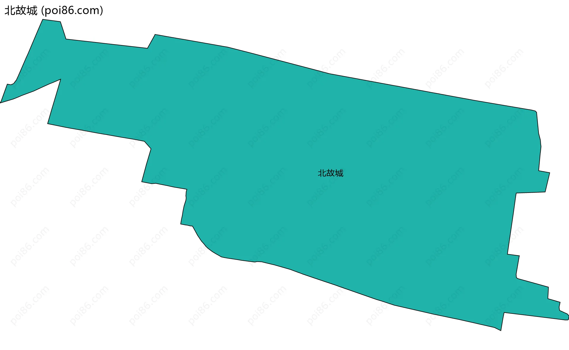 北故城边界地图