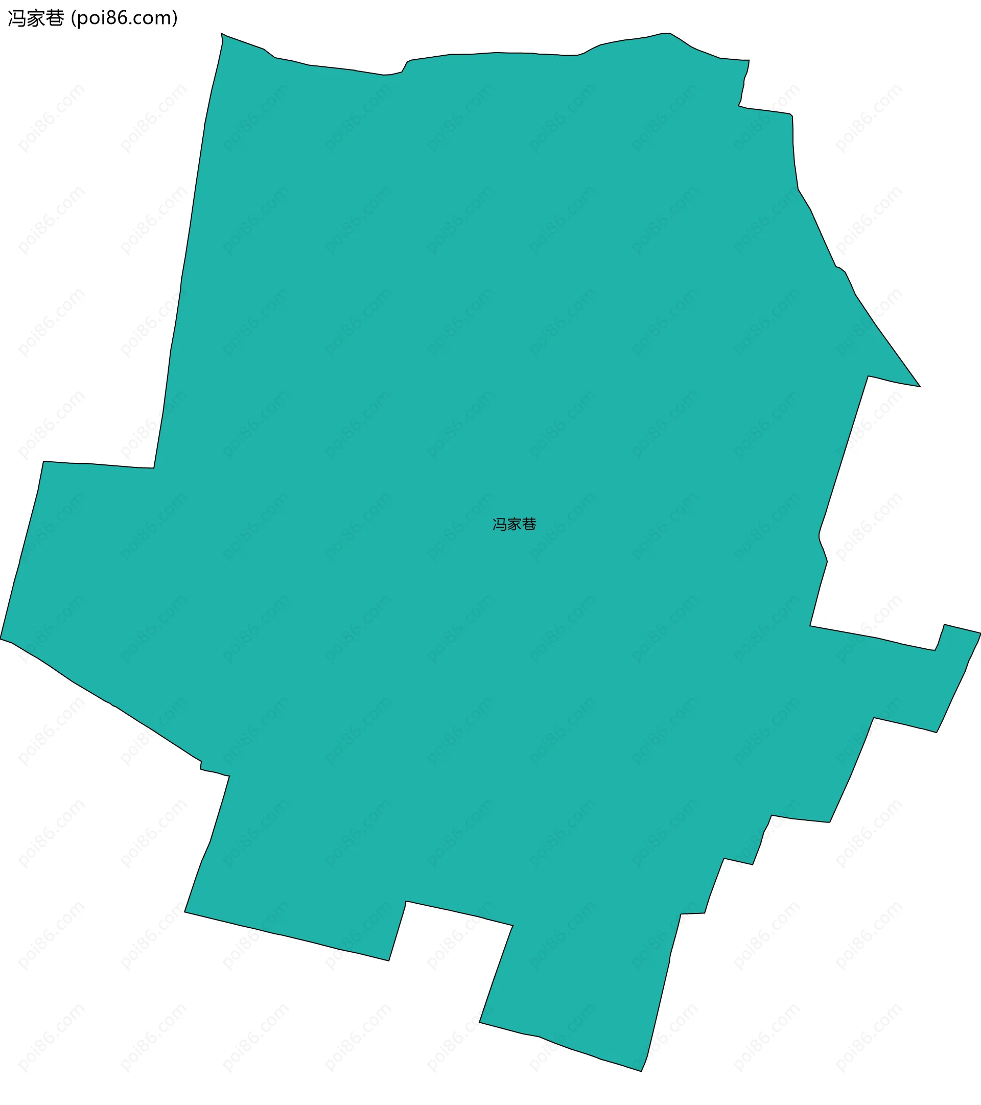 冯家巷边界地图