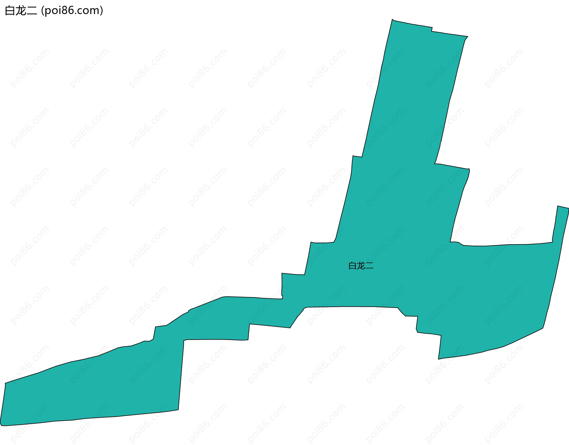 白龙二边界地图