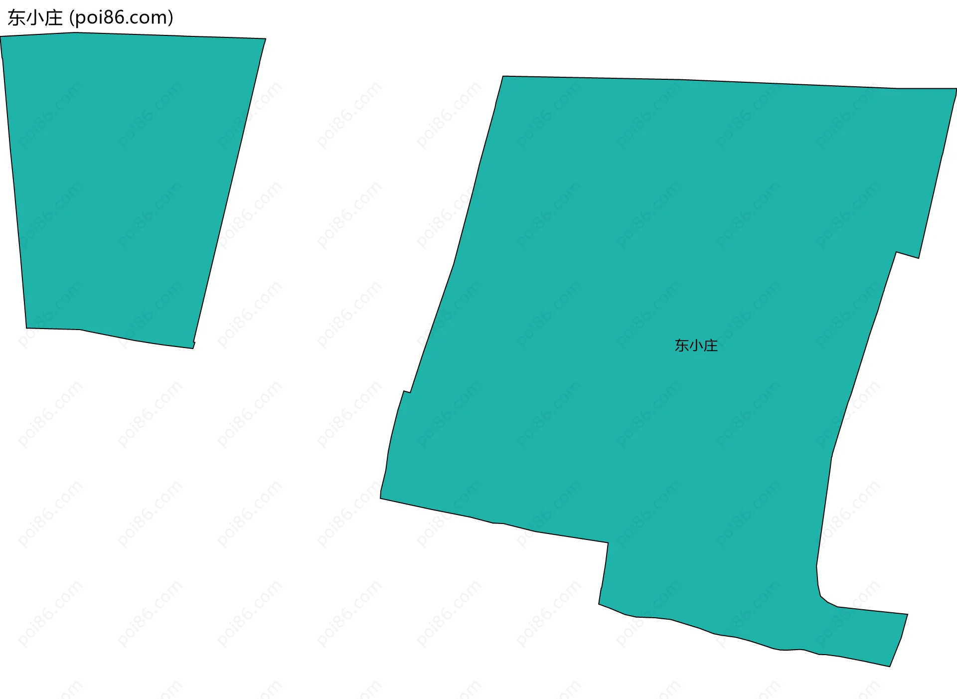 东小庄边界地图