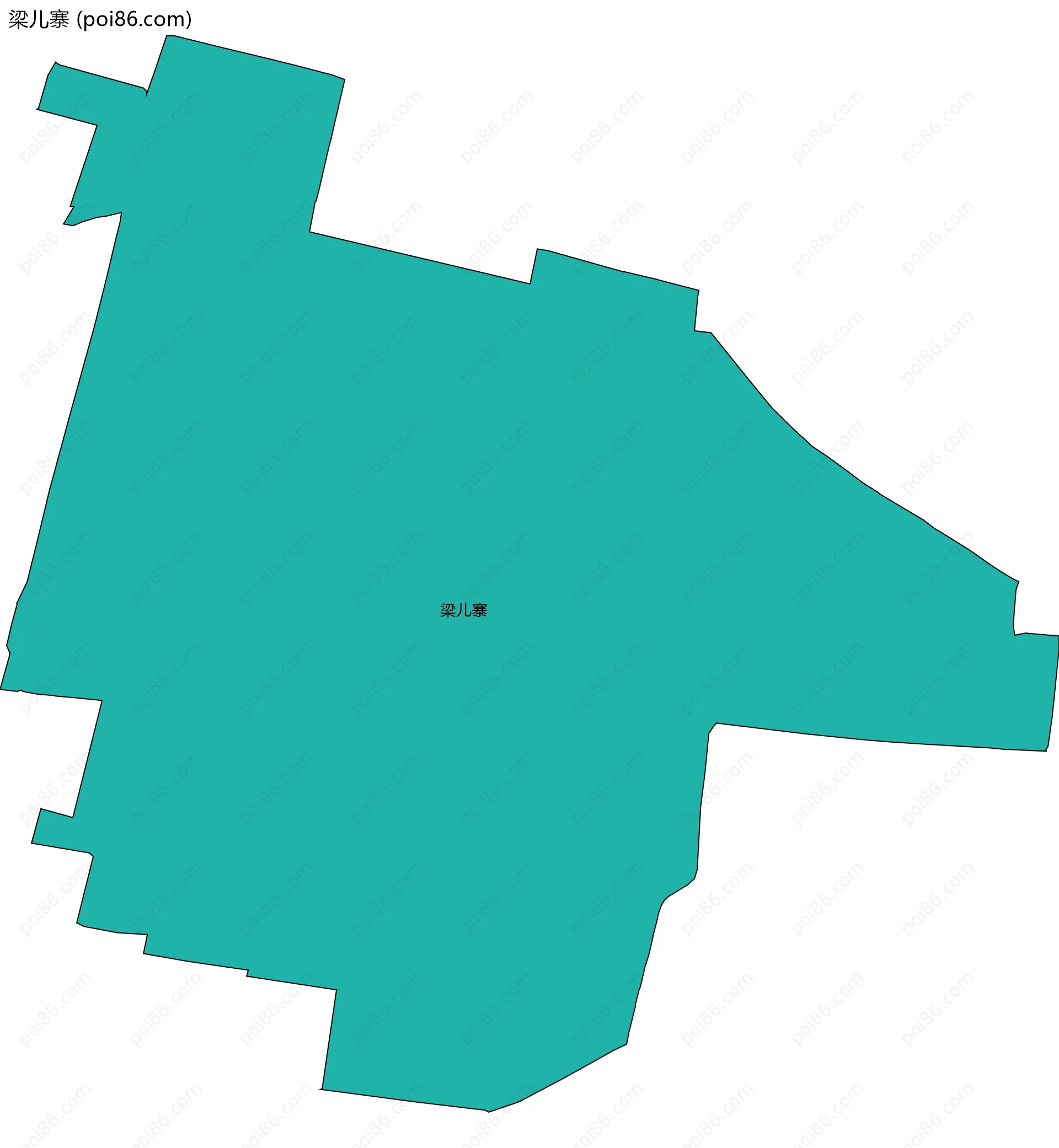 梁儿寨边界地图