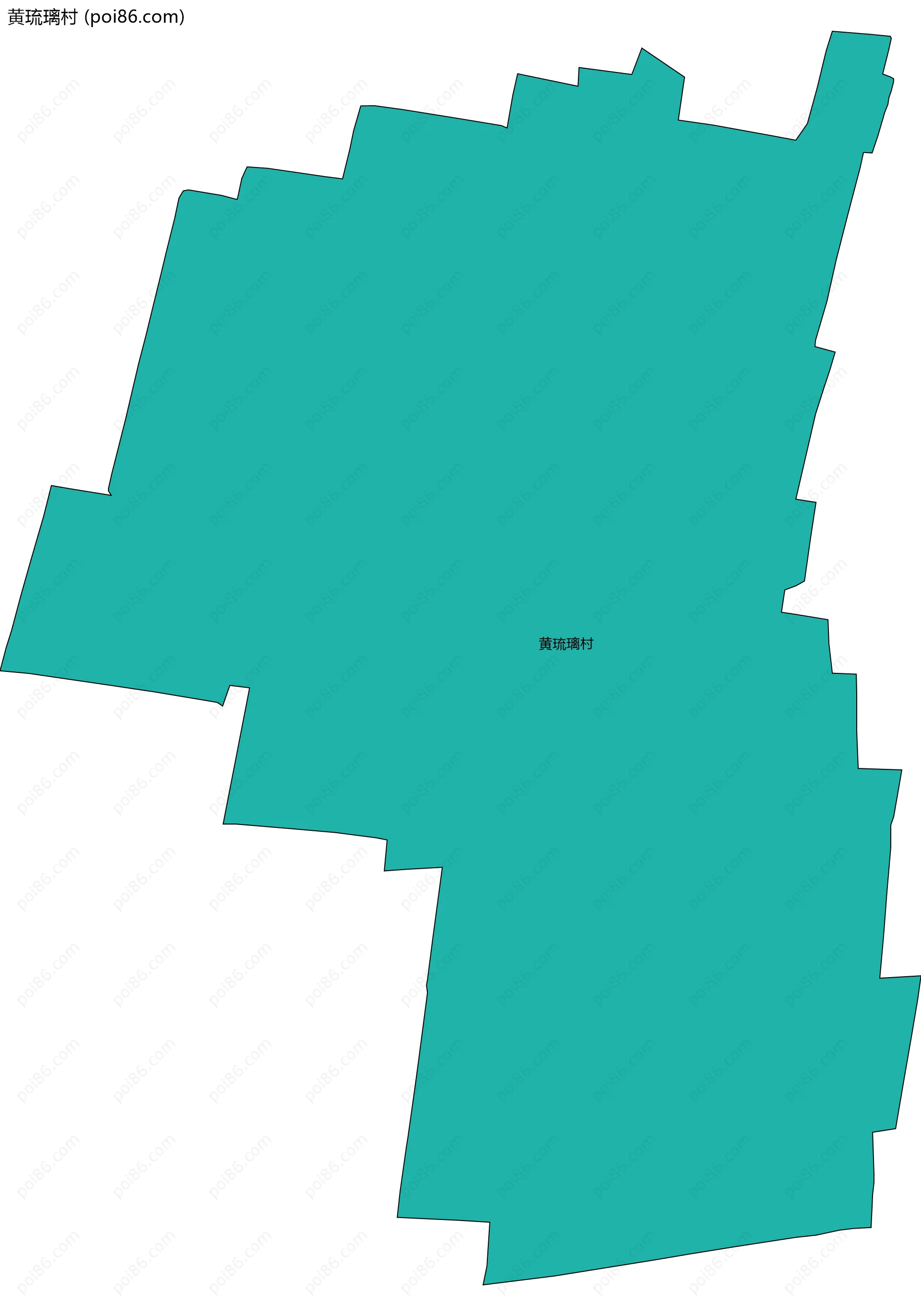 黄琉璃村边界地图