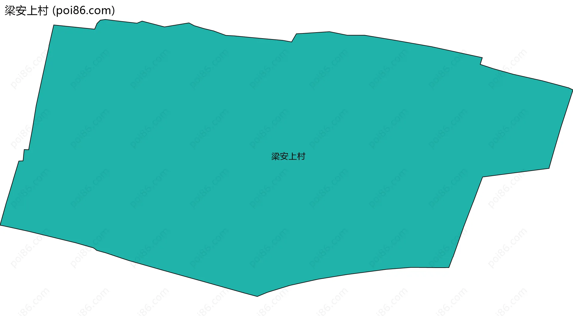 梁安上村边界地图
