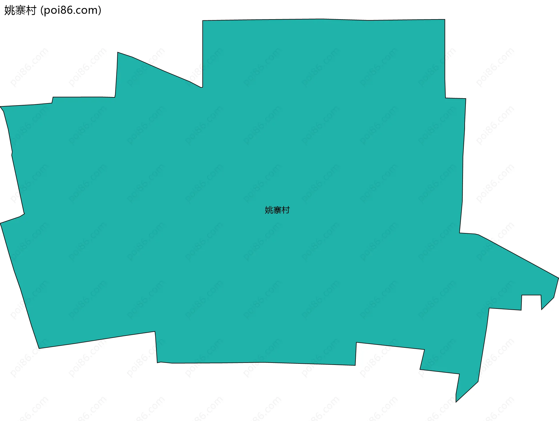 姚寨村边界地图