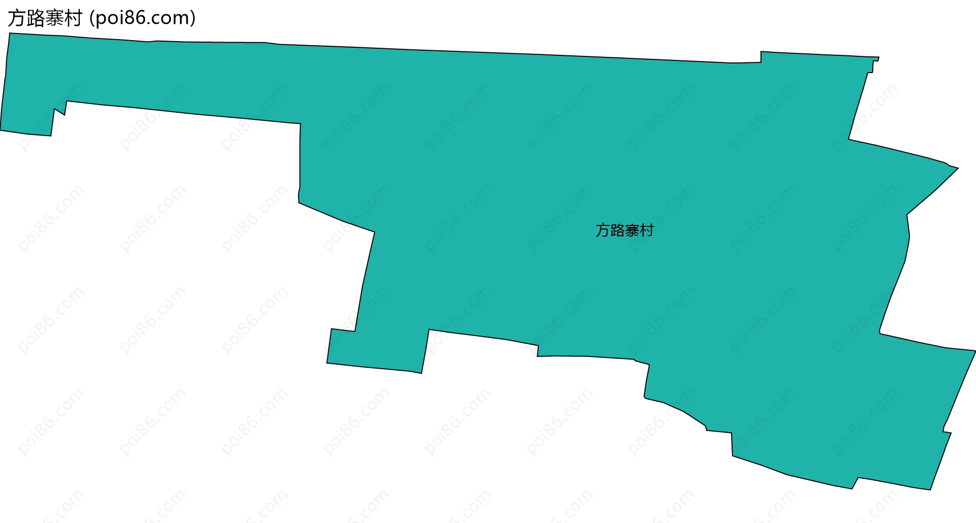 方路寨村边界地图