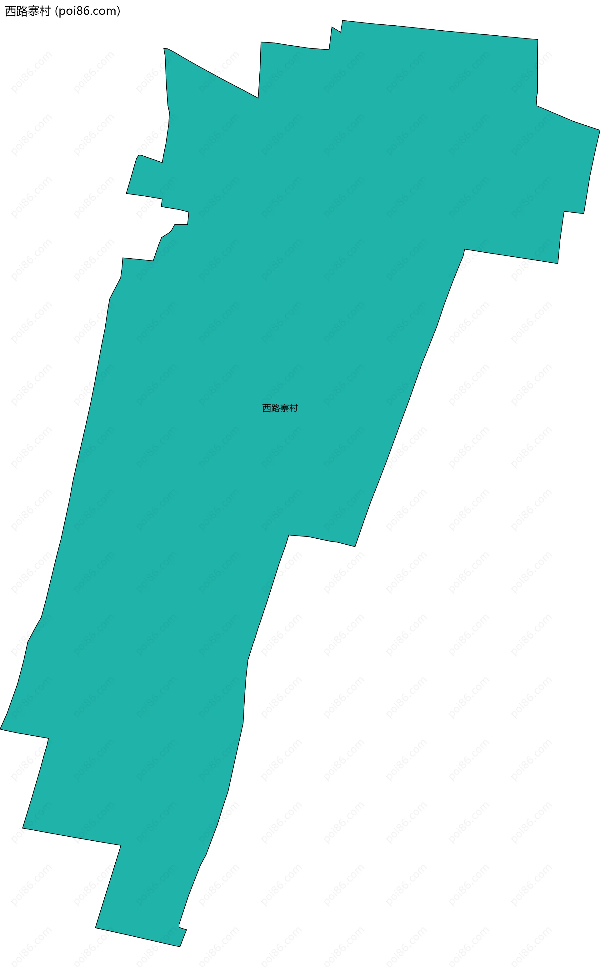西路寨村边界地图