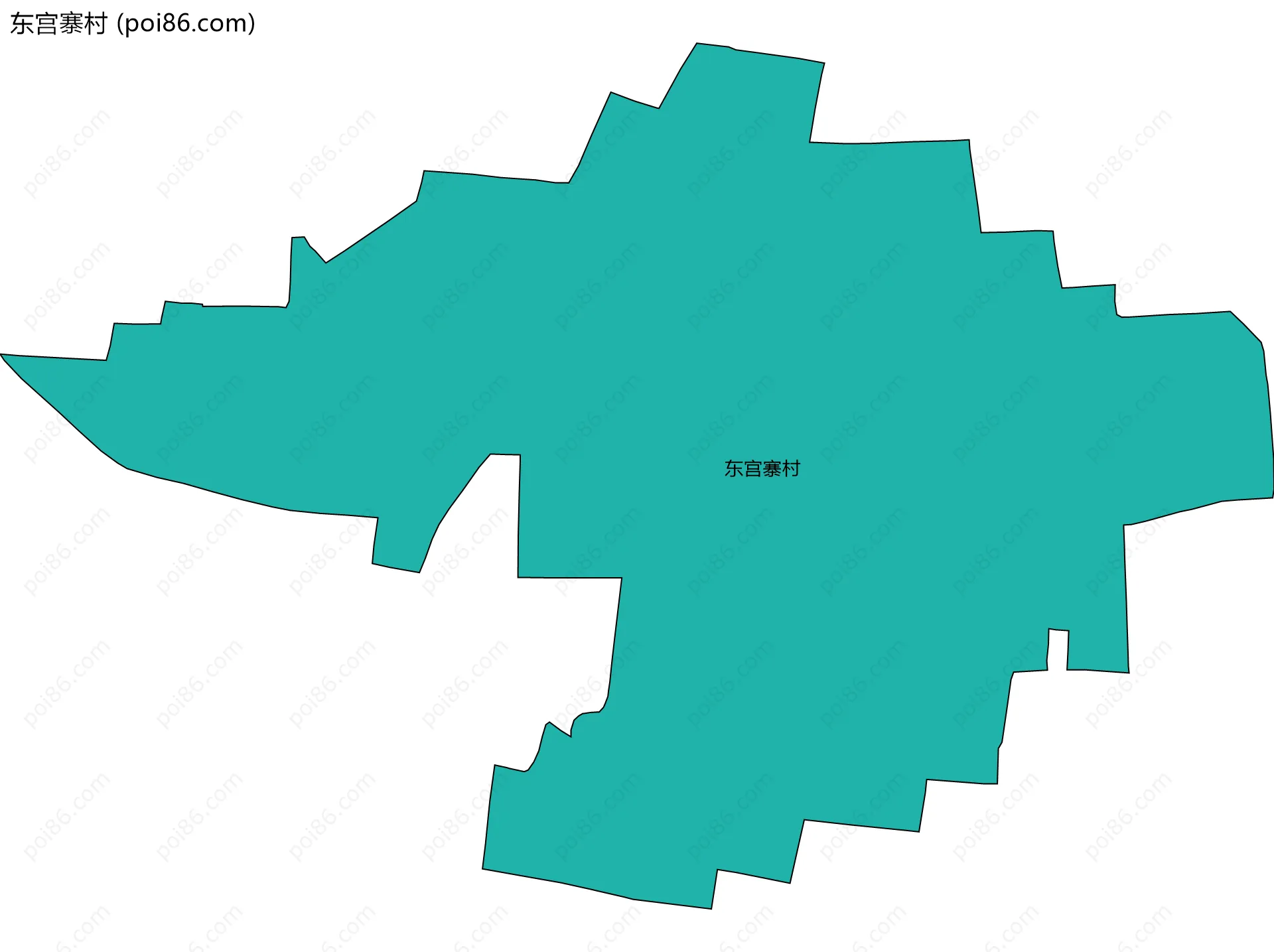 东宫寨村边界地图