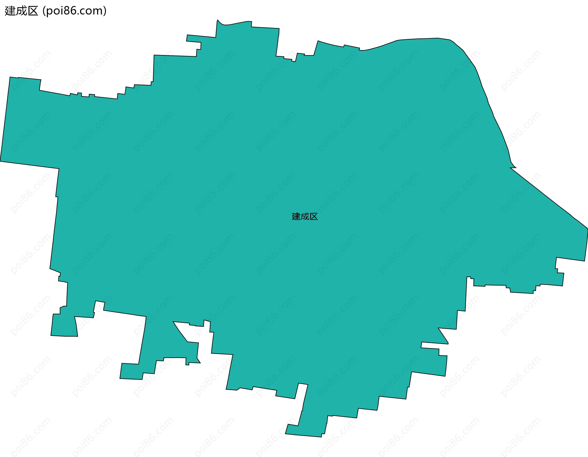 建成区边界地图