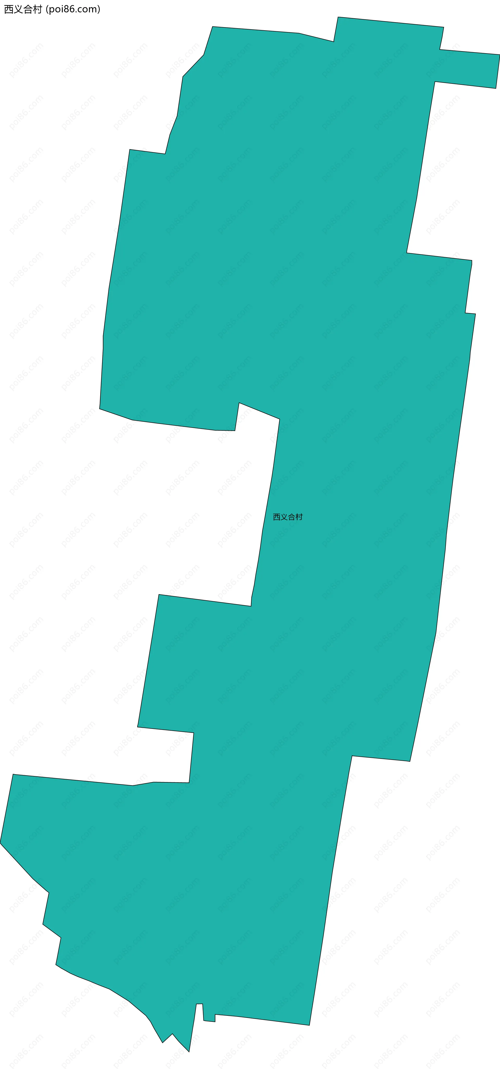 西义合村边界地图