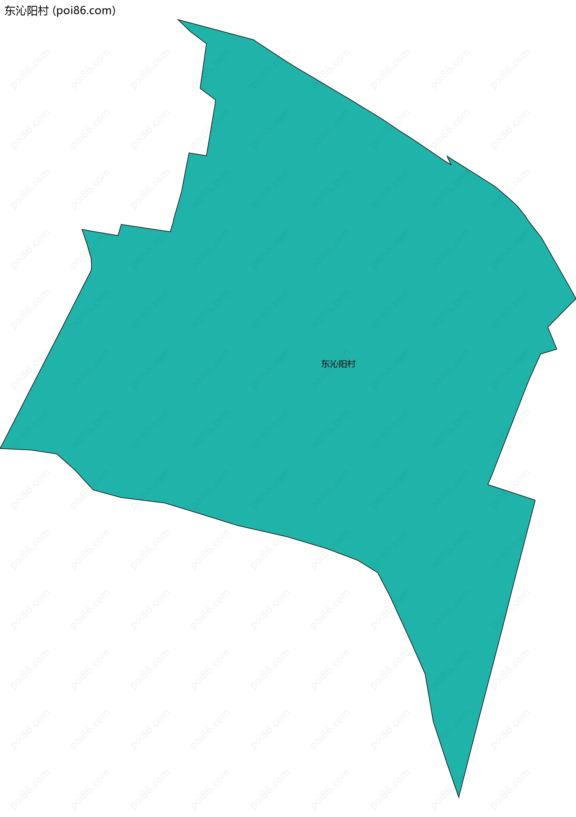 东沁阳村边界地图