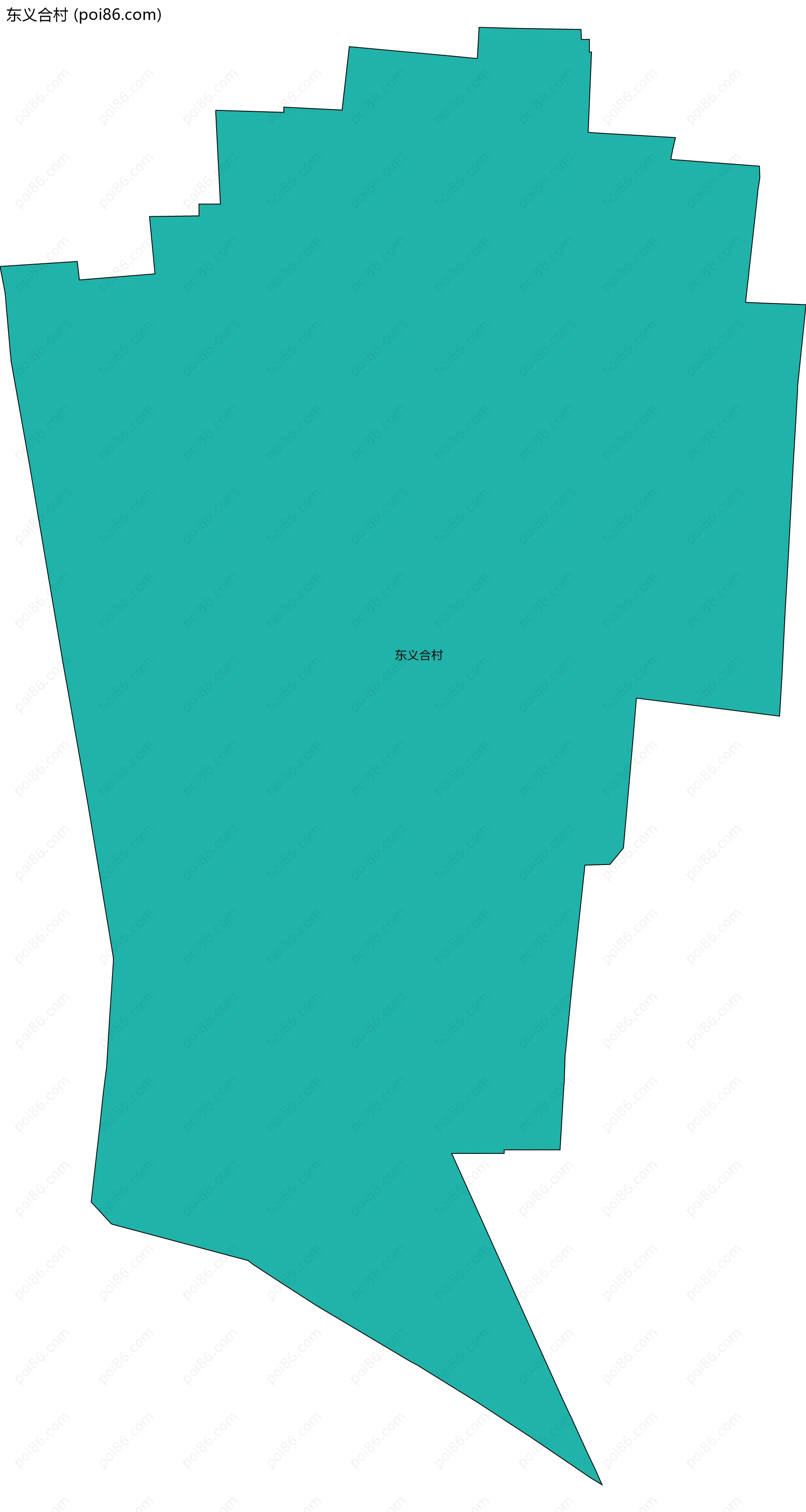 东义合村边界地图