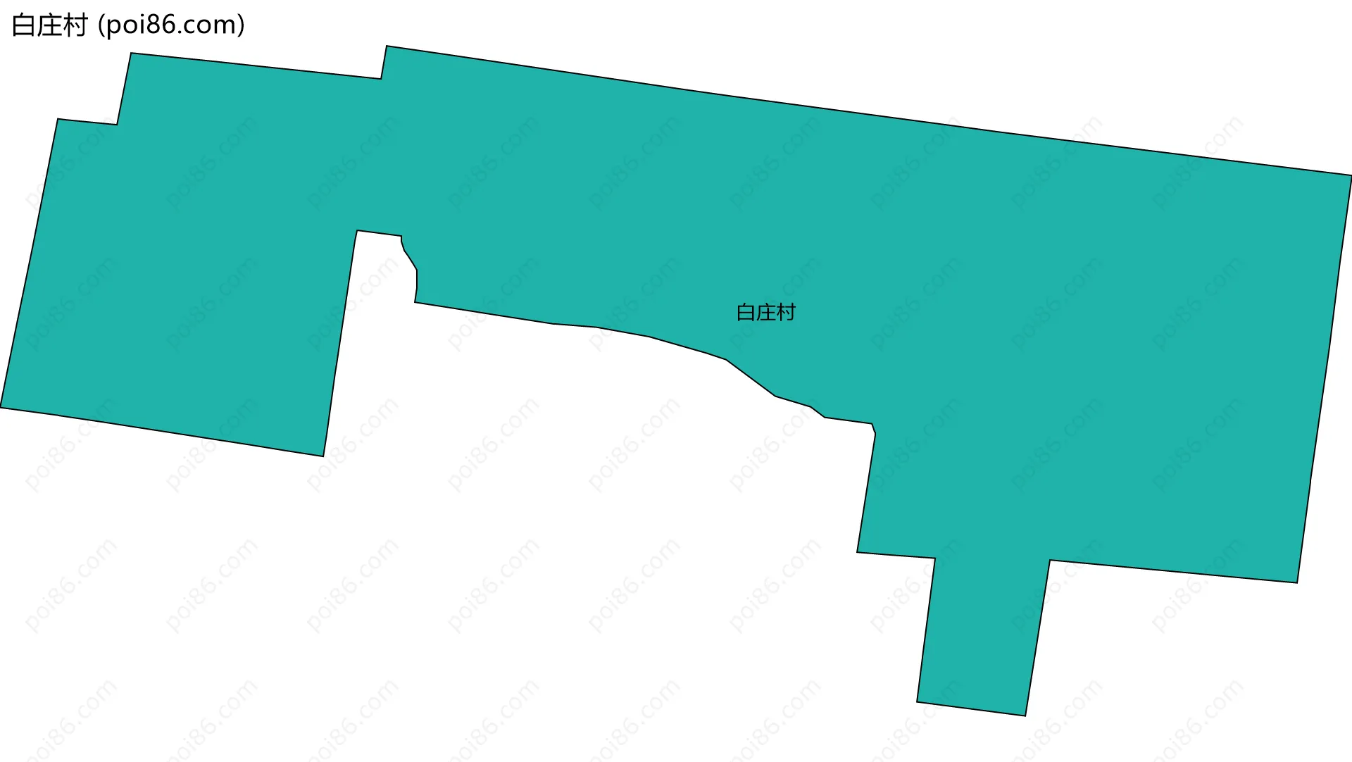 白庄村边界地图