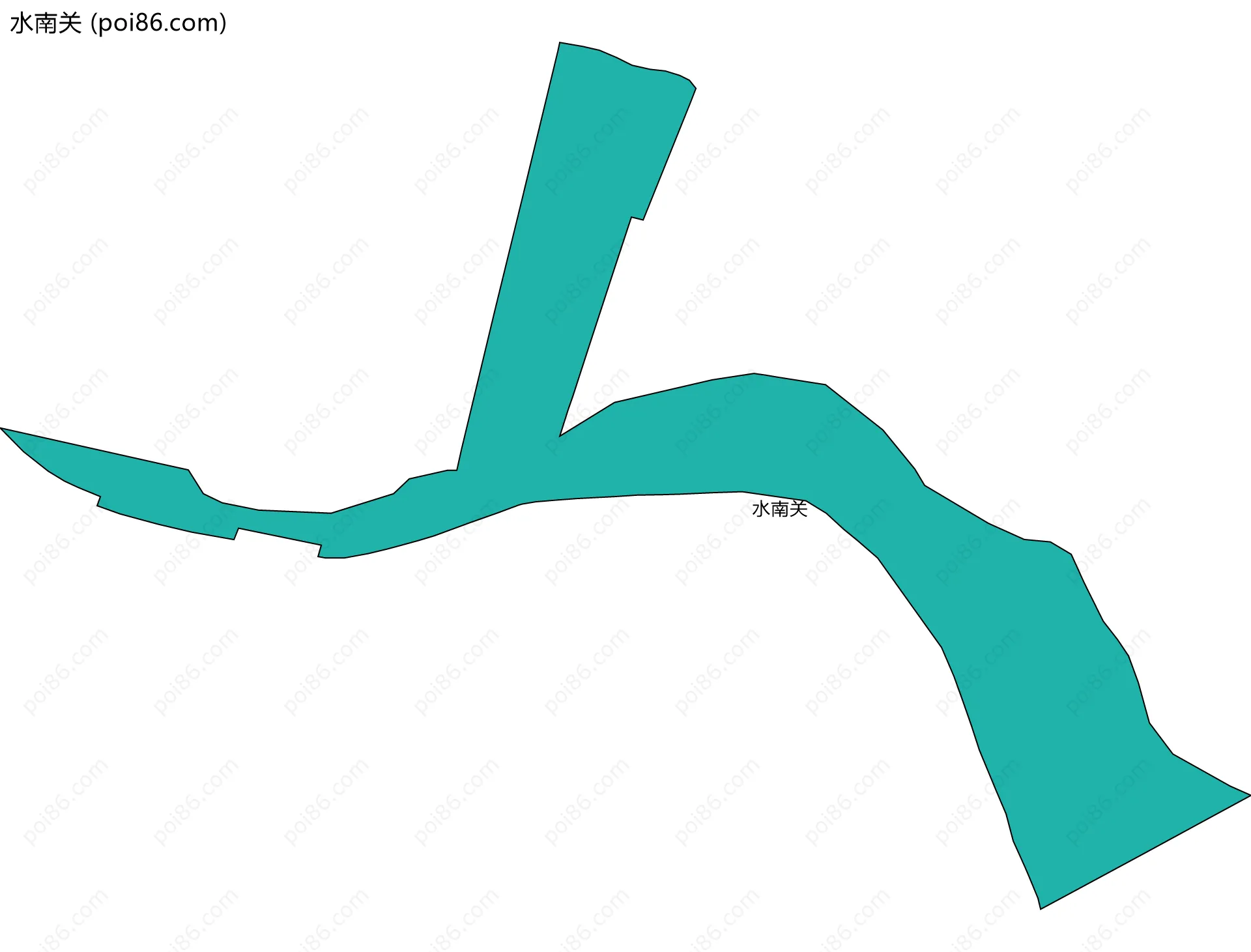 水南关边界地图
