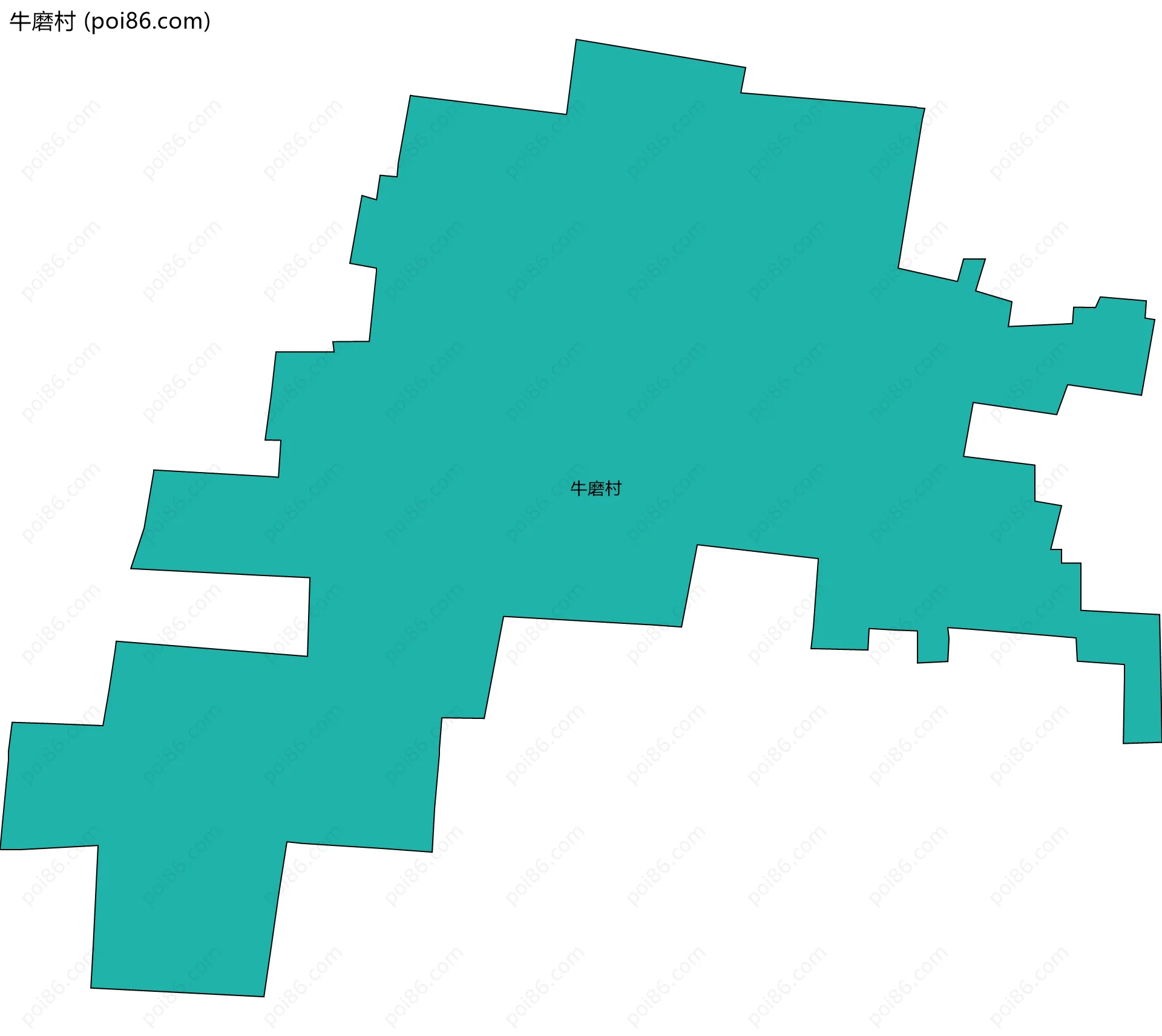 牛磨村边界地图
