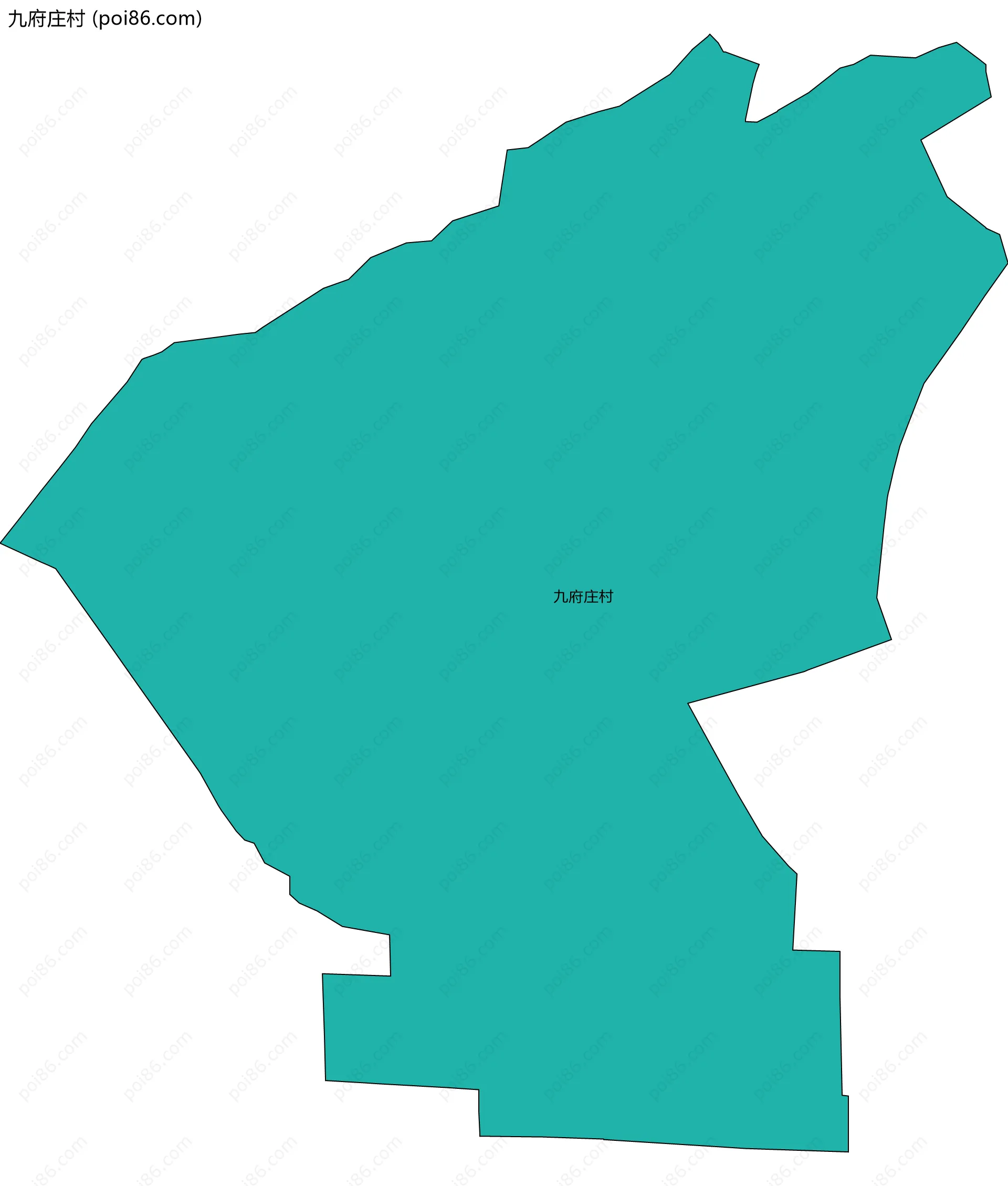 九府庄村边界地图