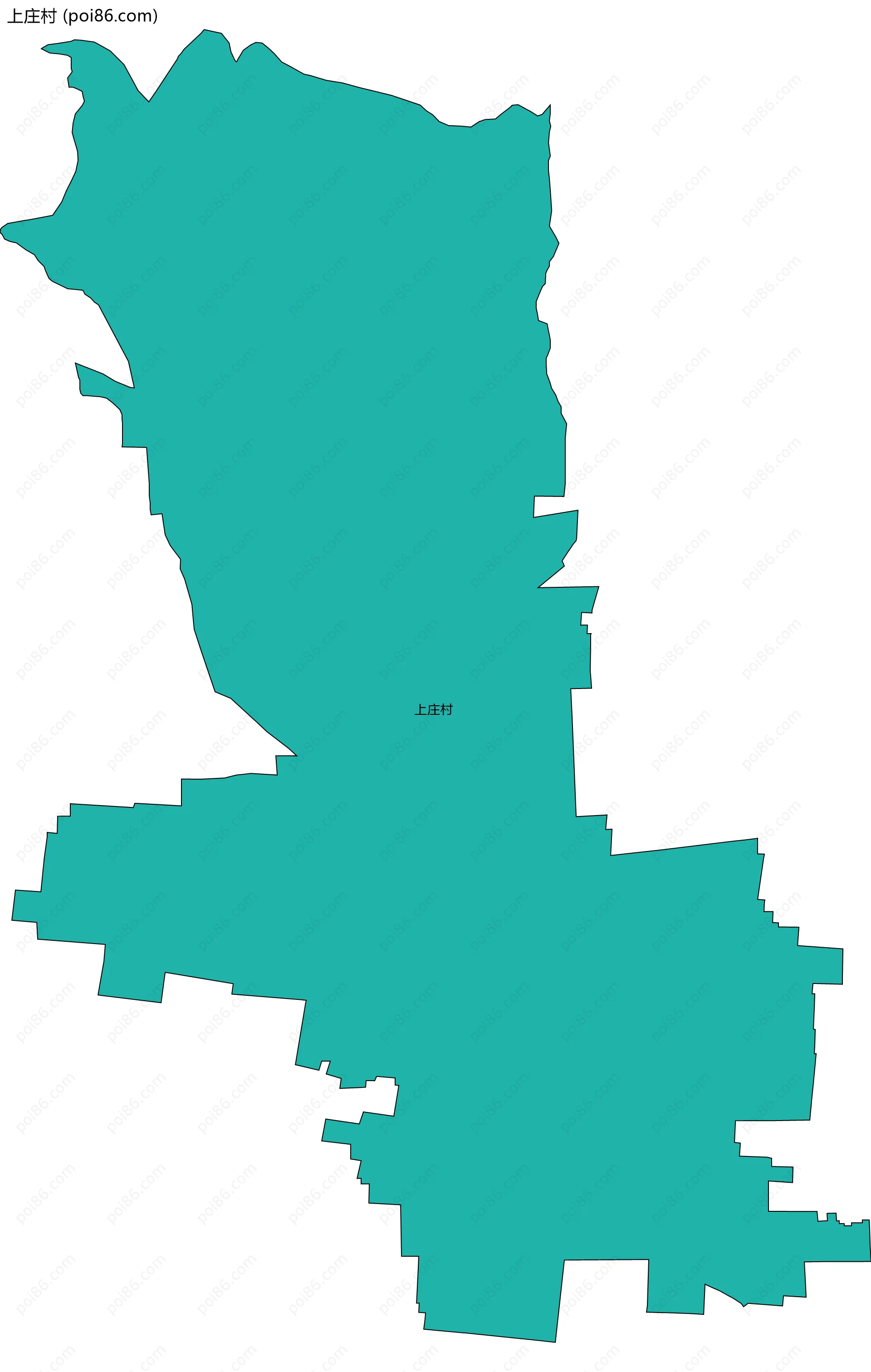 上庄村边界地图