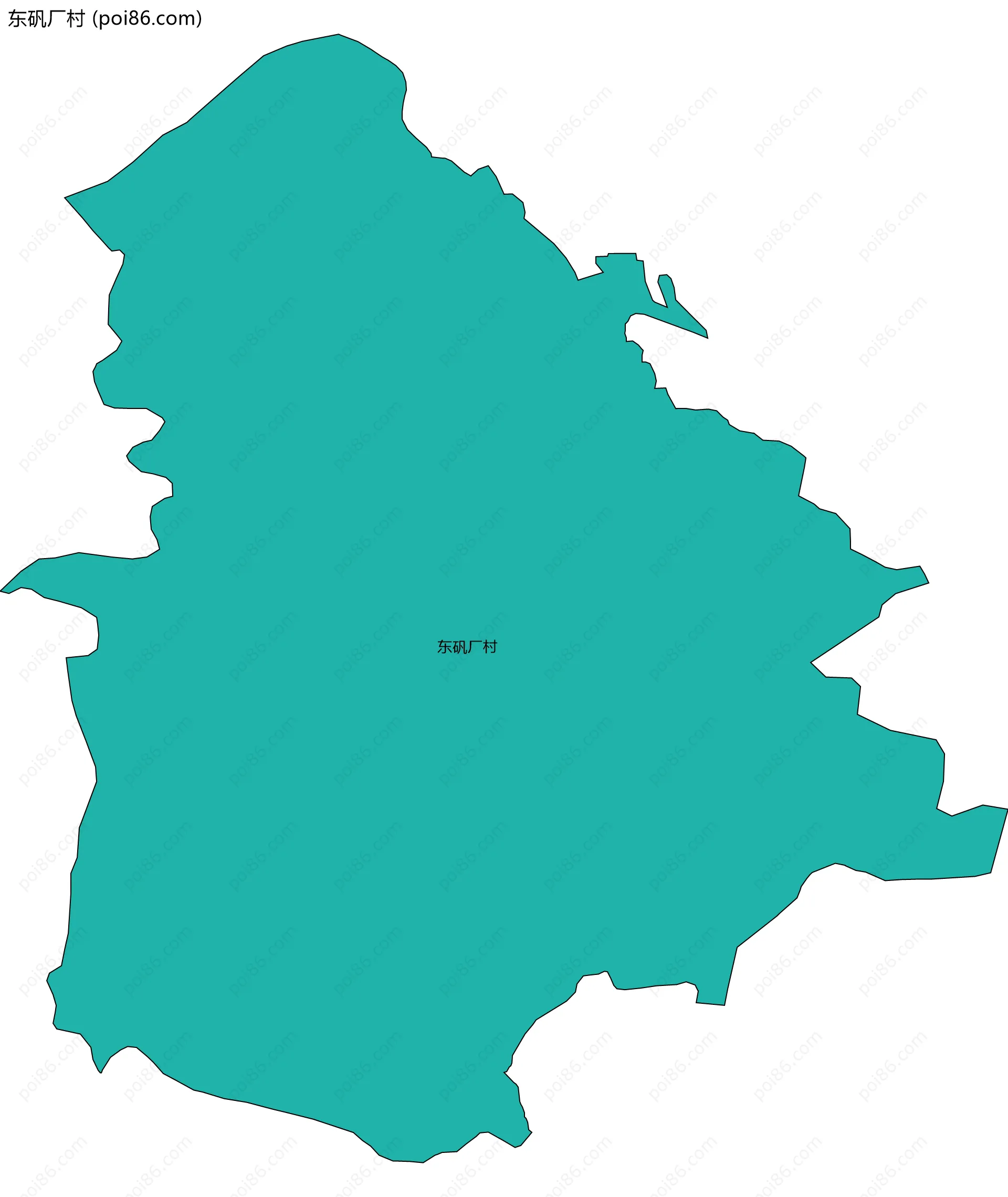 东矾厂村边界地图