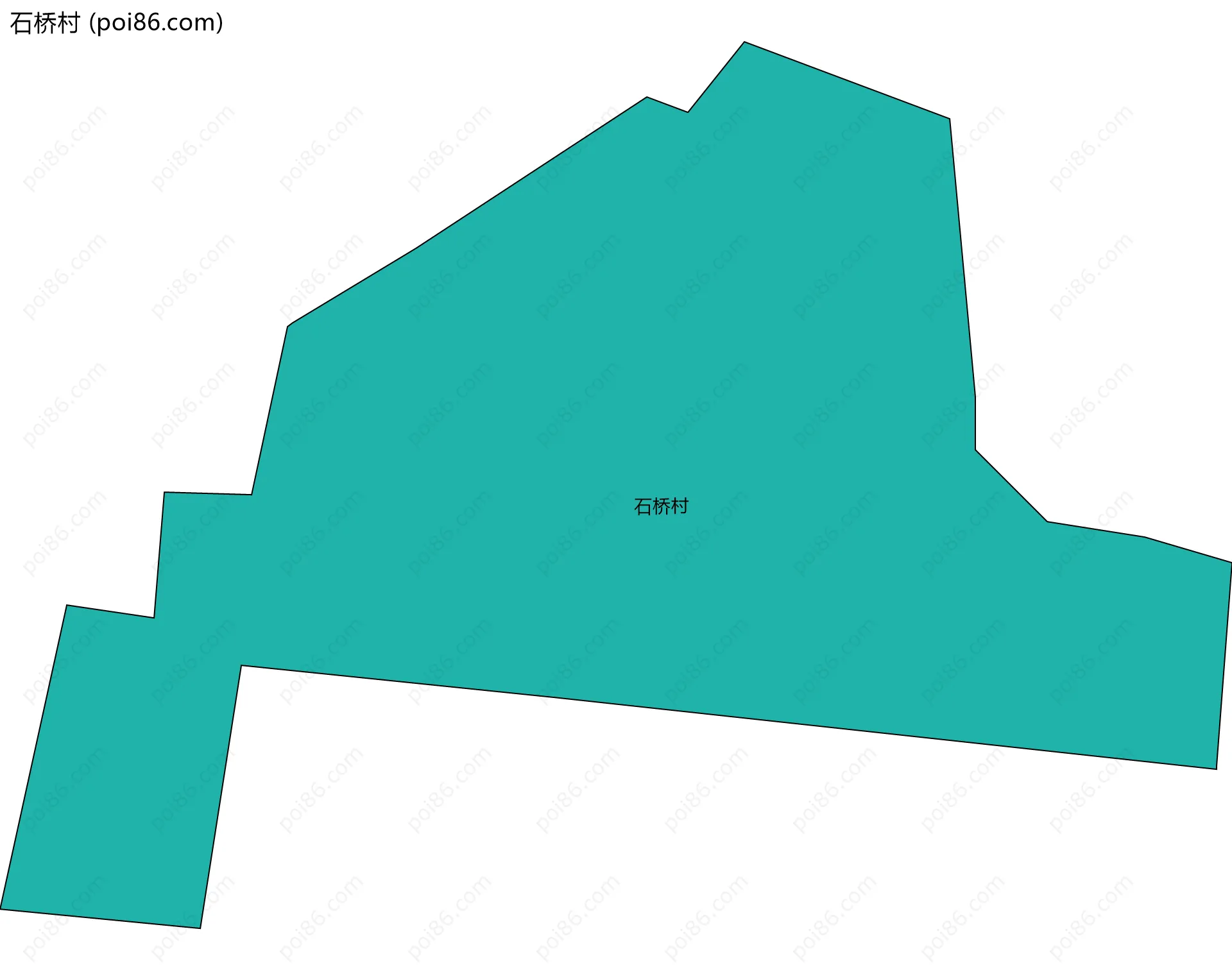 石桥村边界地图