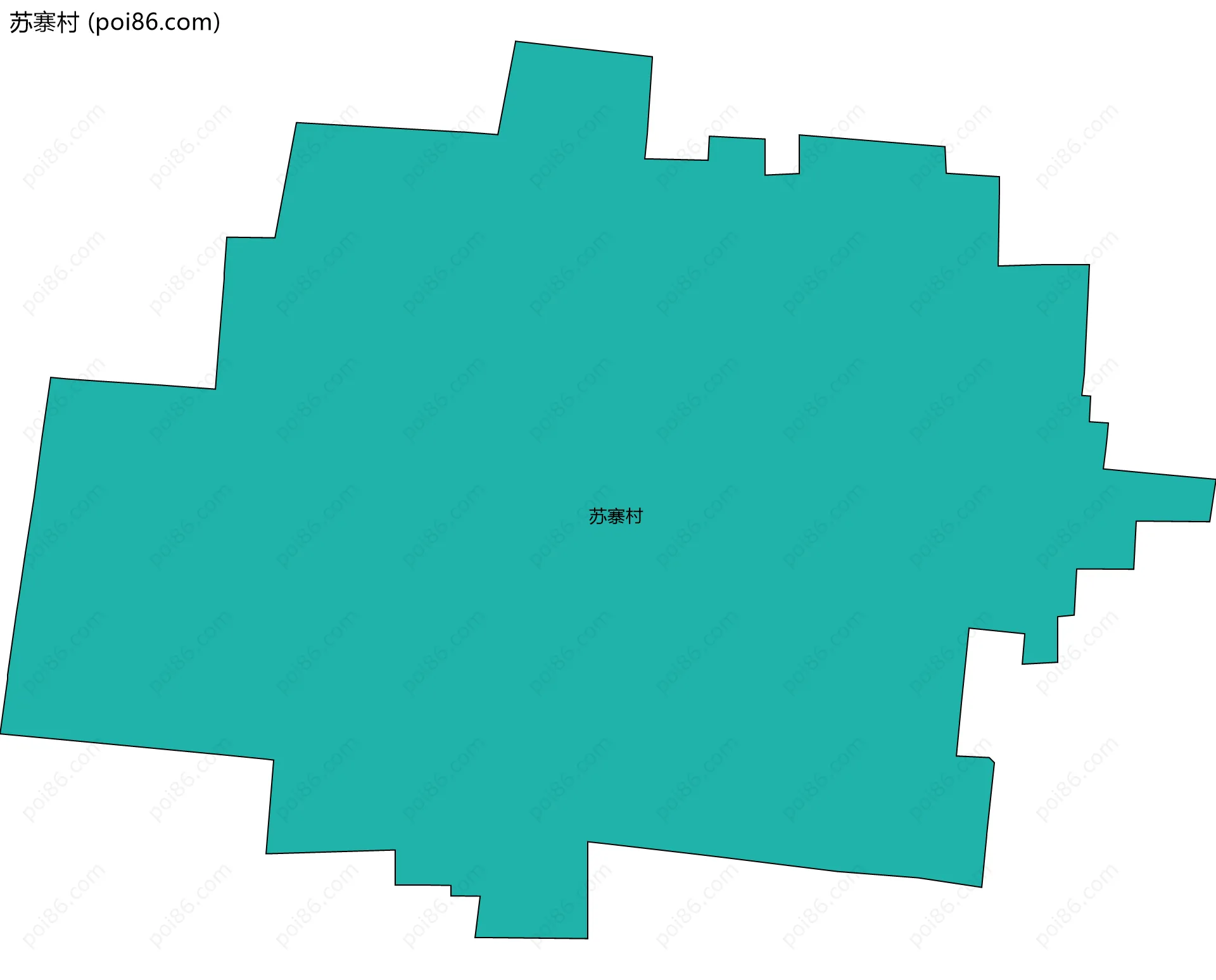 苏寨村边界地图