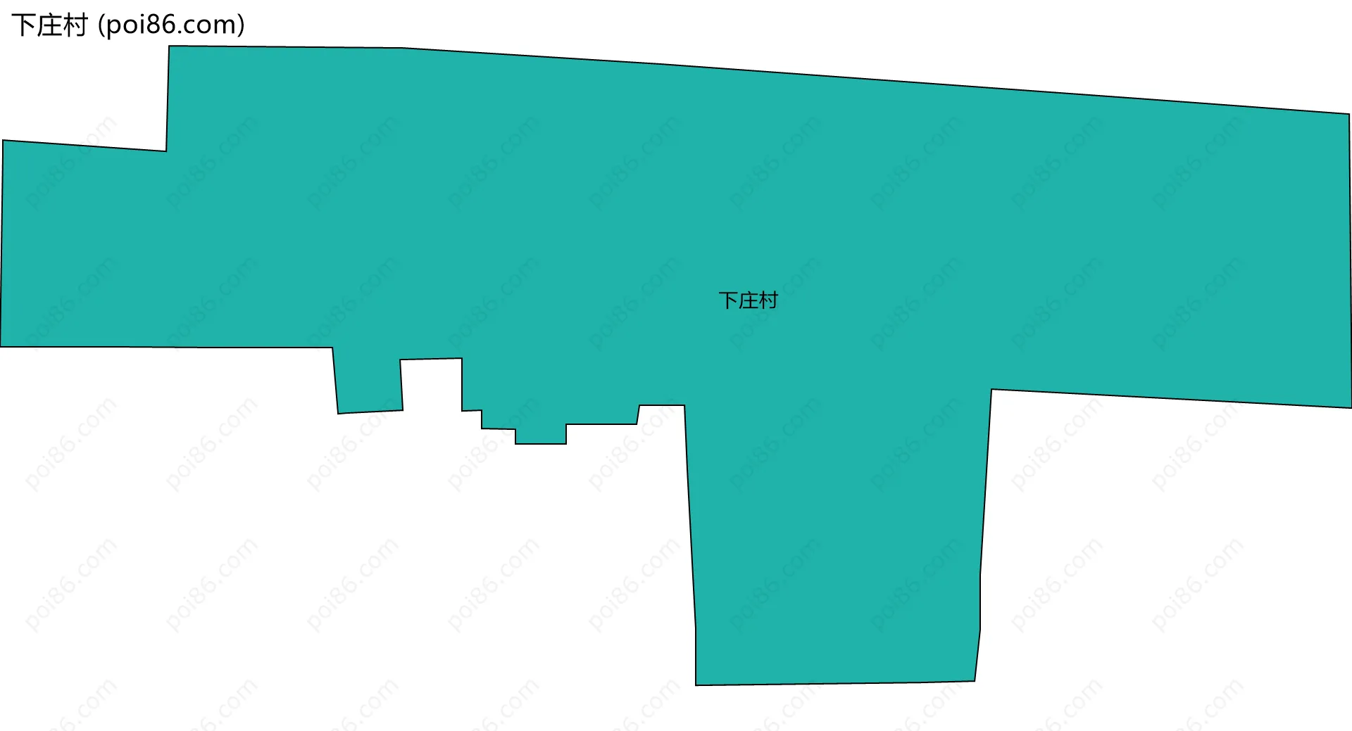 下庄村边界地图
