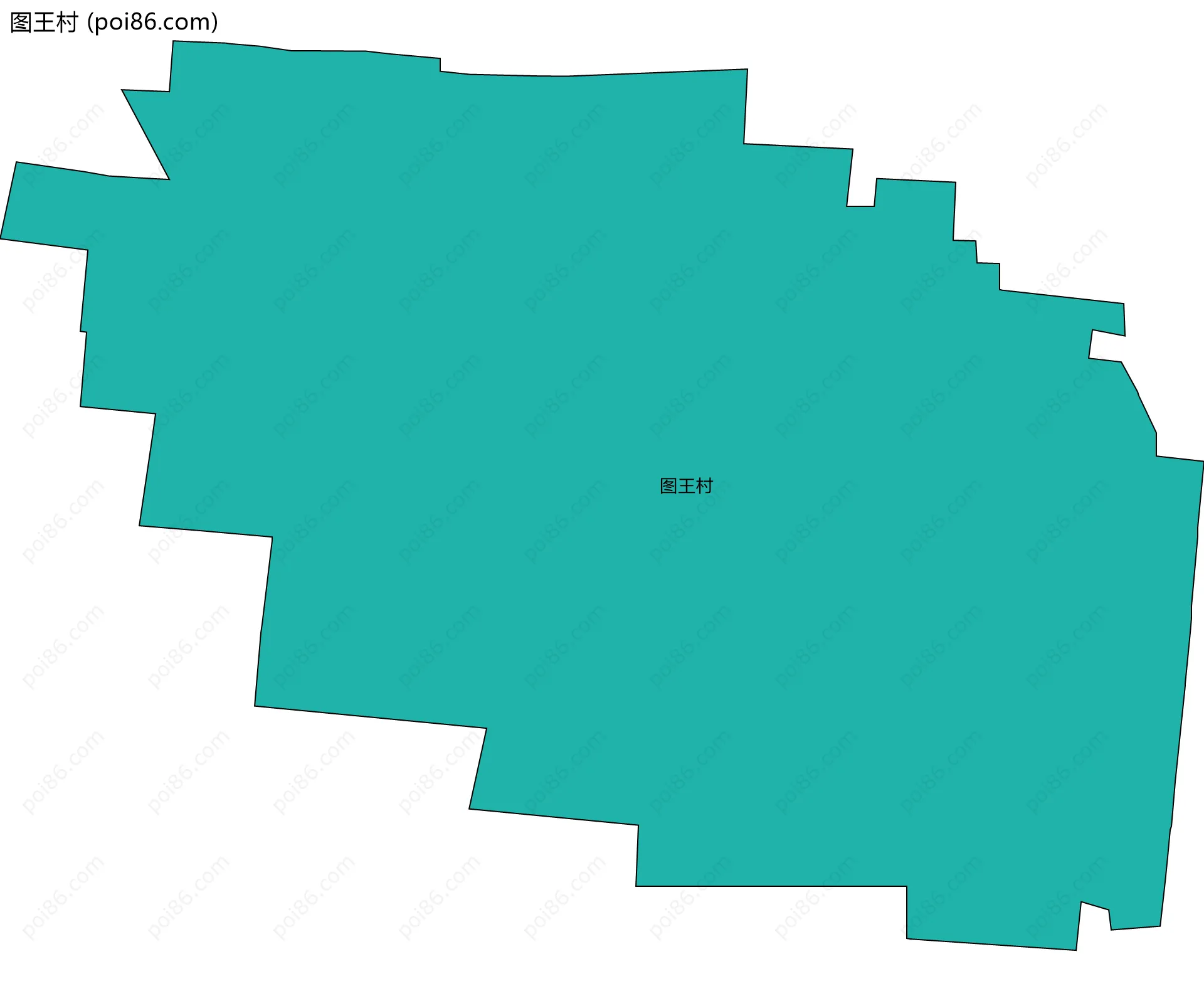 图王村边界地图