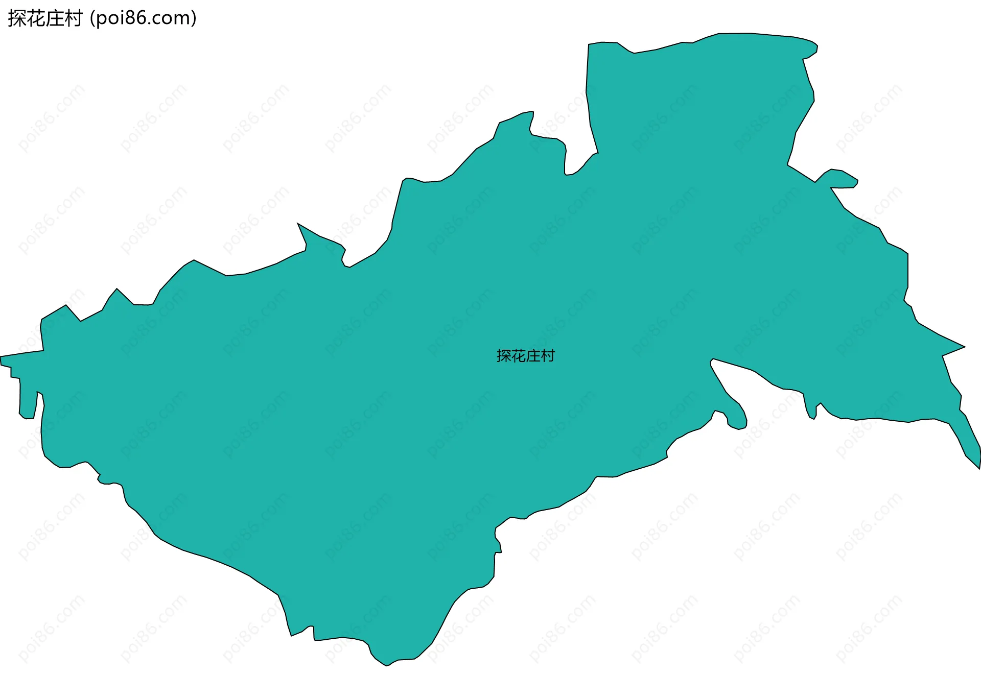 探花庄村边界地图
