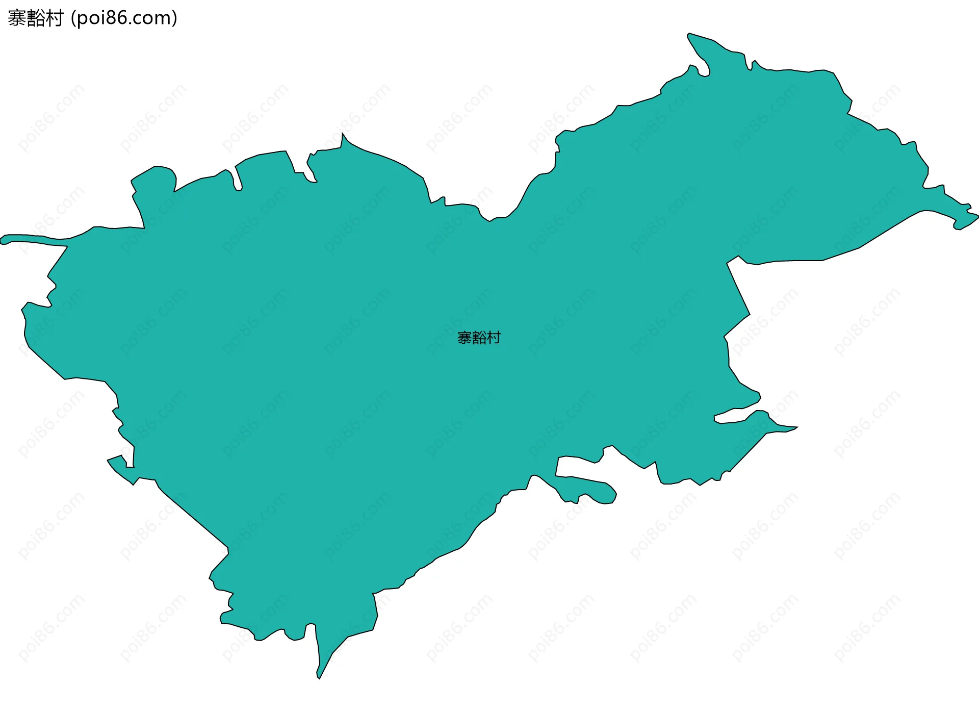 寨豁村边界地图