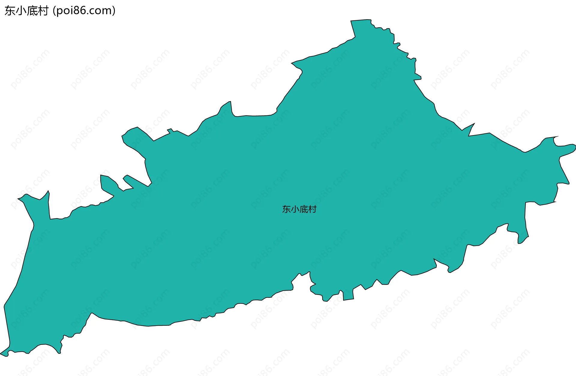 东小底村边界地图