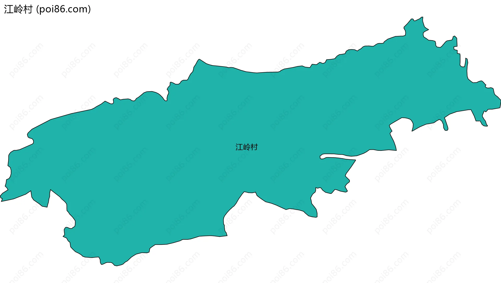 江岭村边界地图