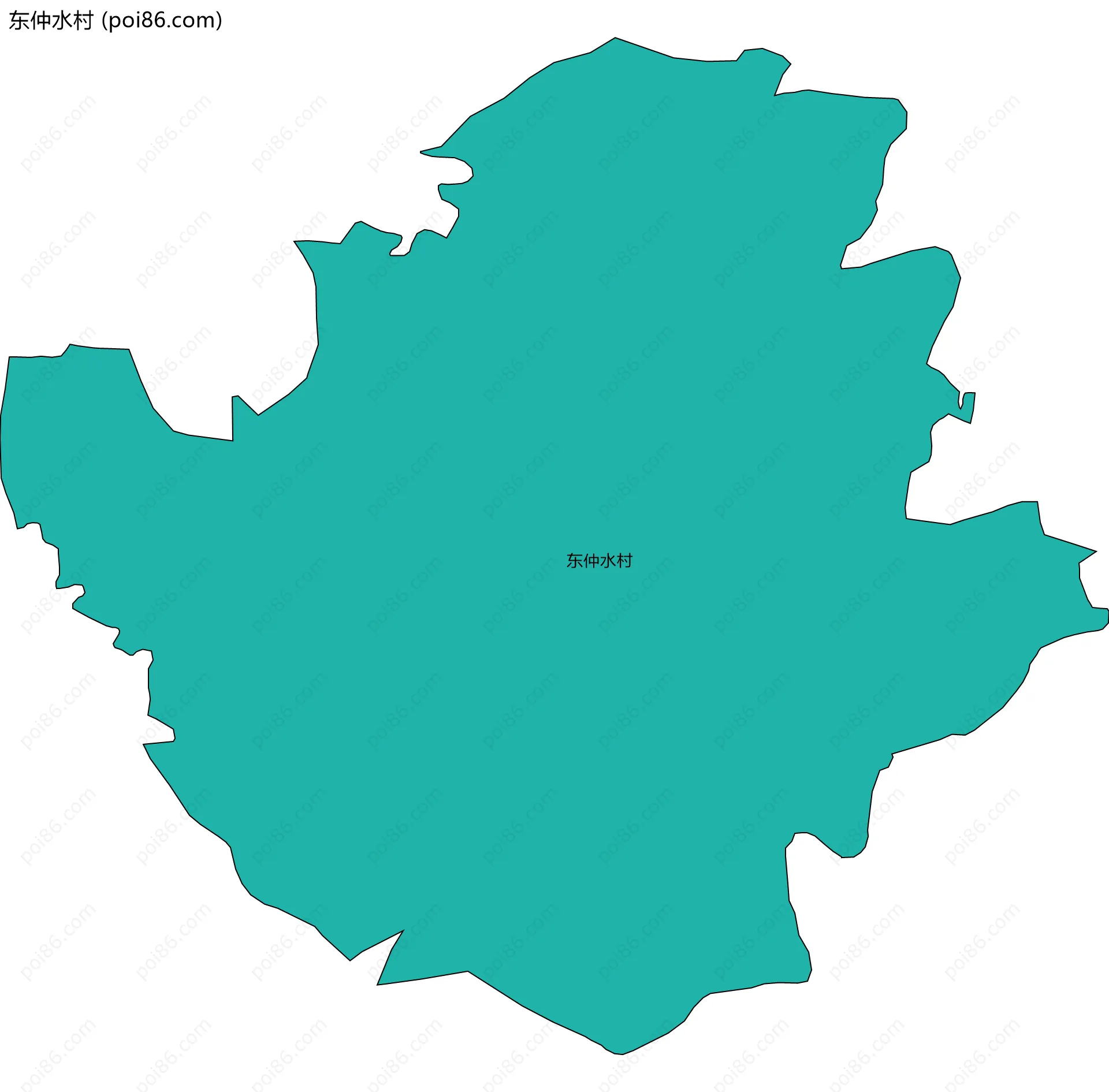 东仲水村边界地图