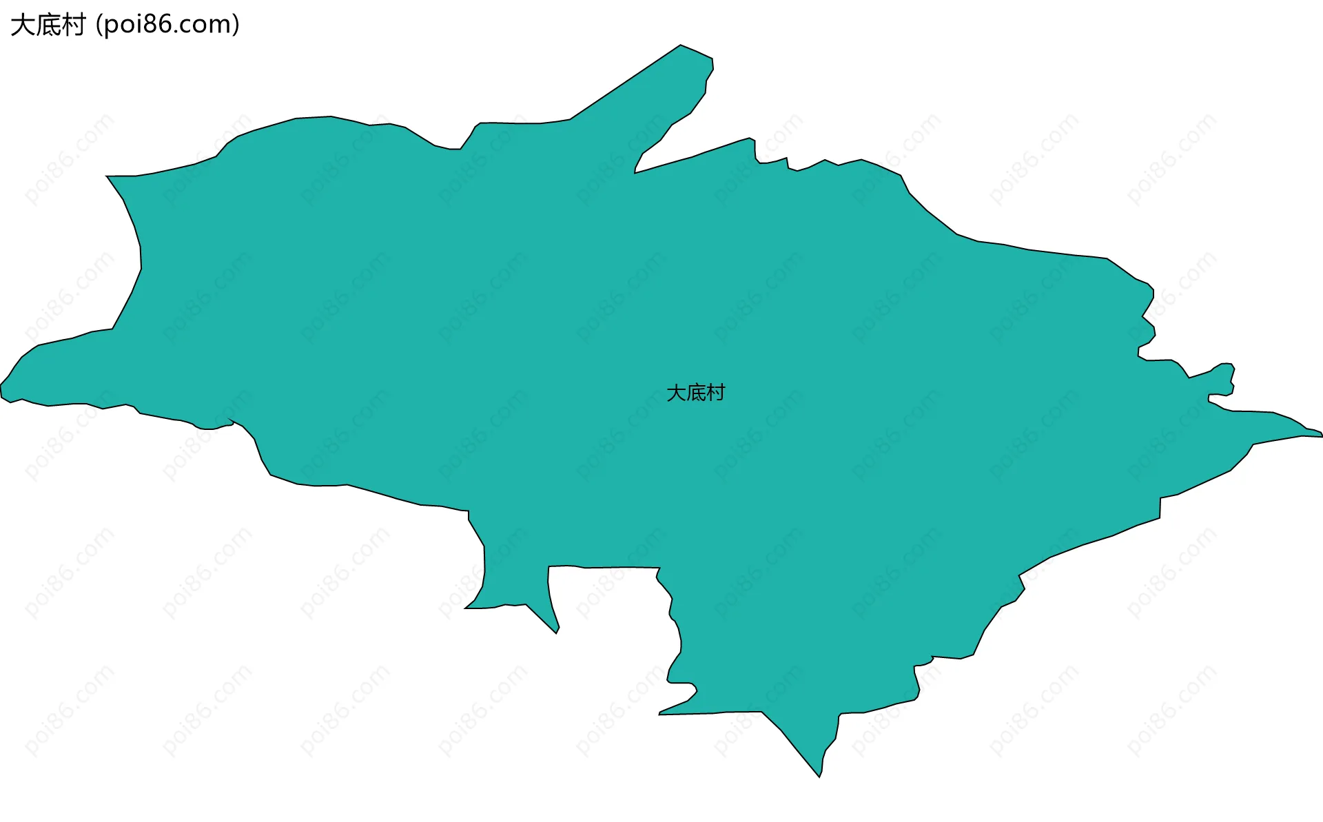 大底村边界地图