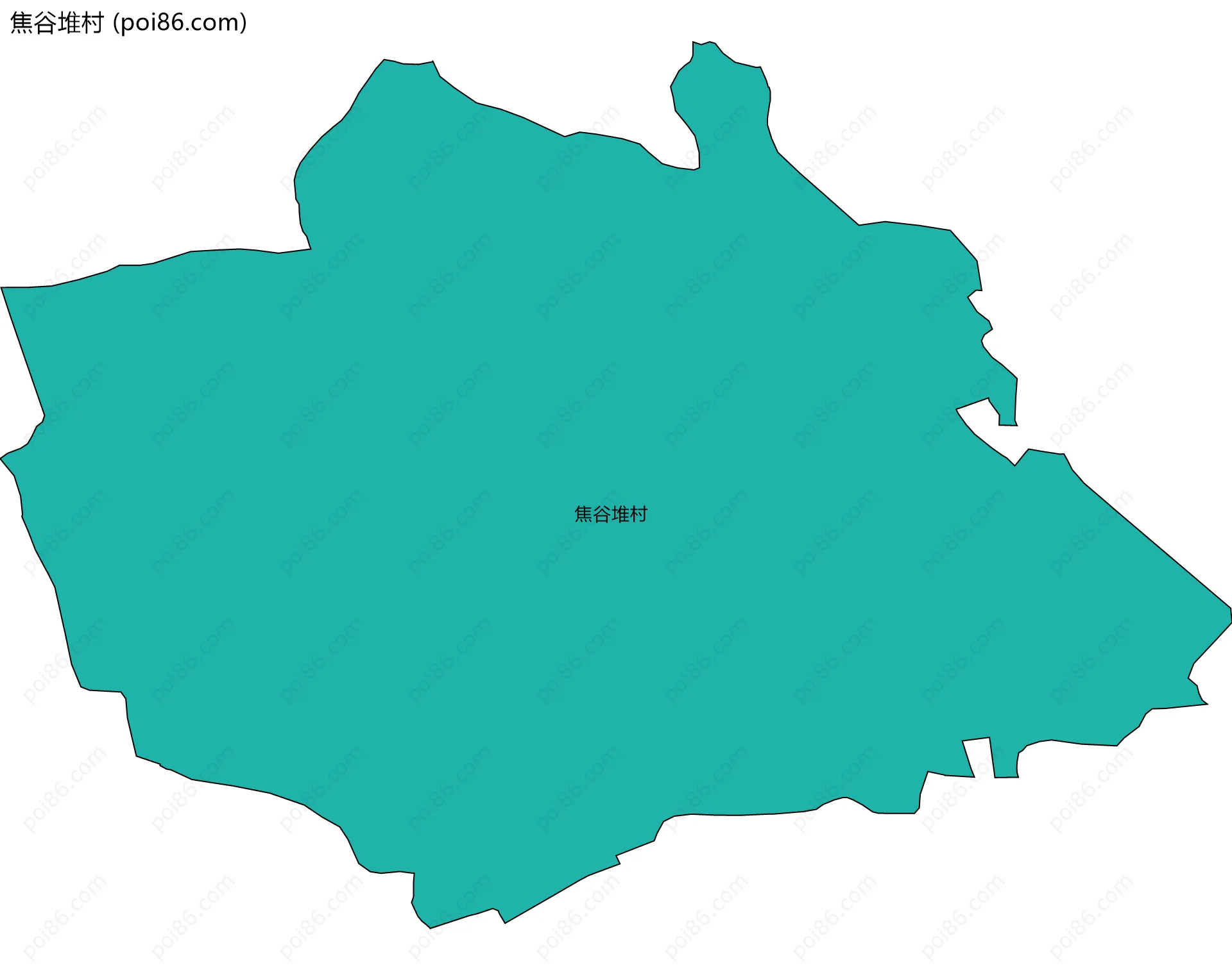 焦谷堆村边界地图