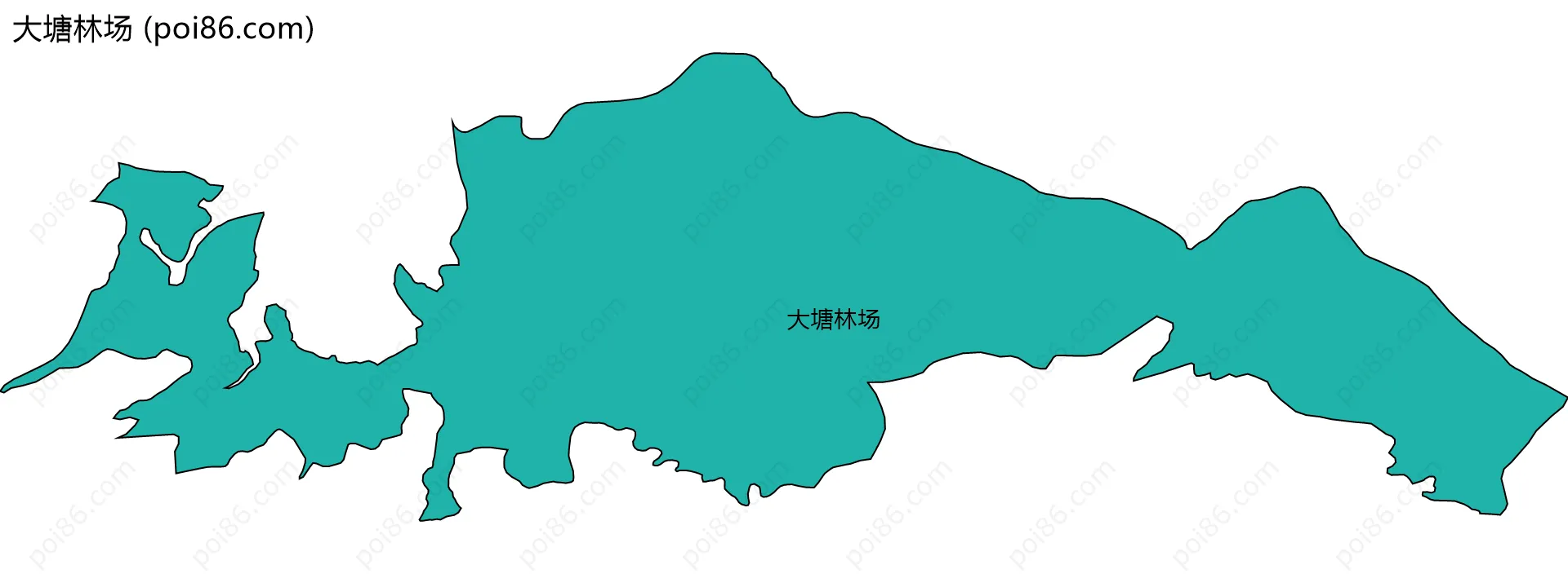 大塘林场边界地图