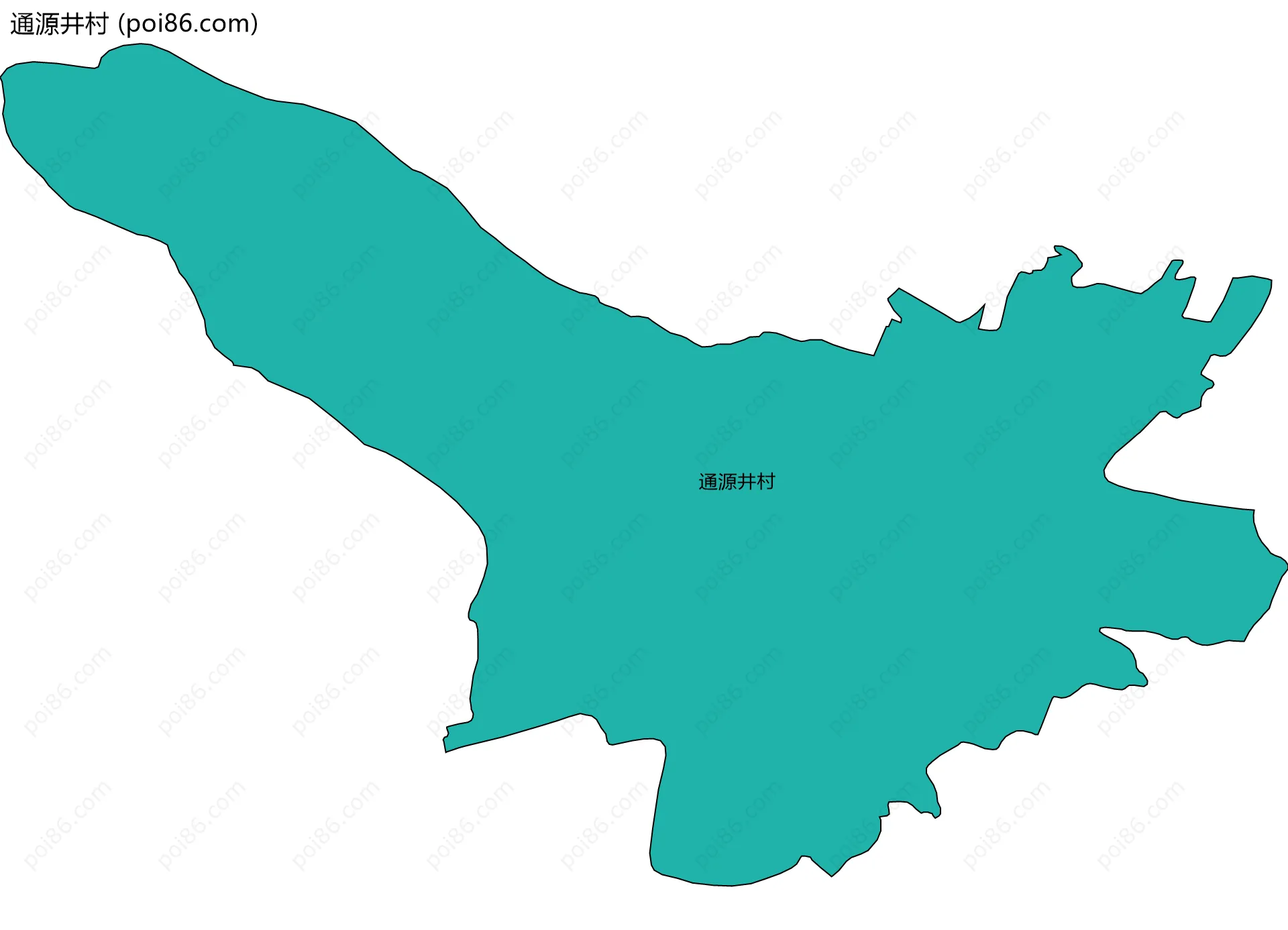 通源井村边界地图
