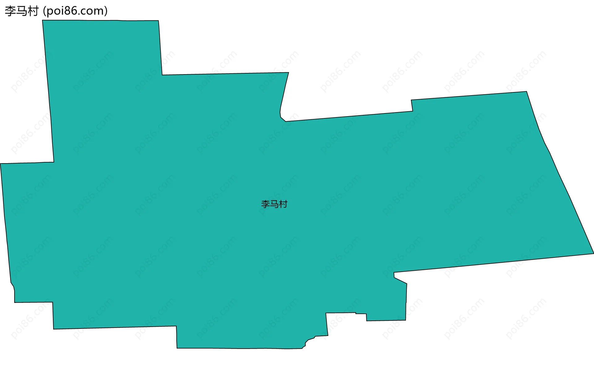 李马村边界地图